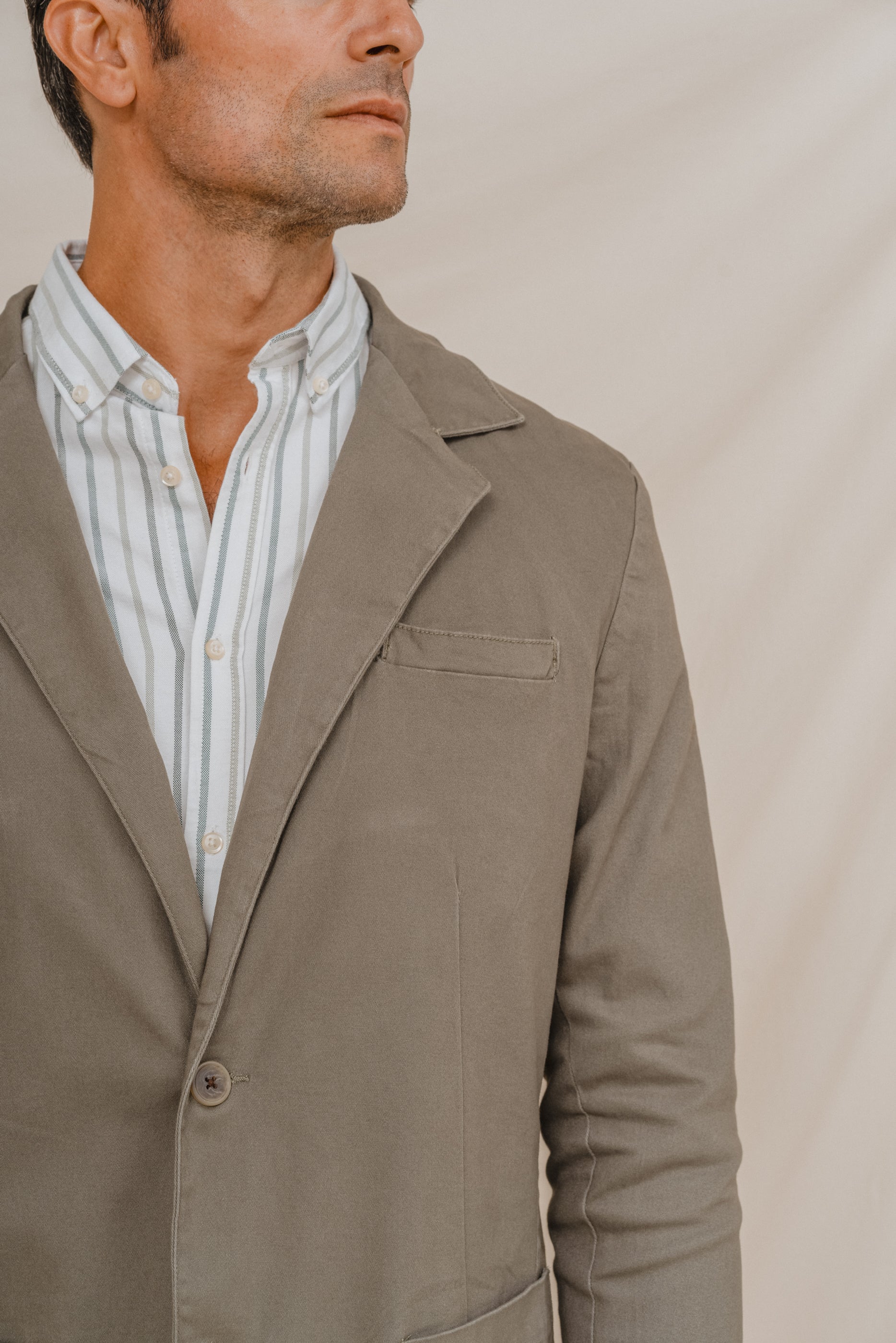 BLAZER CASUAL ALGODÓN VERDE