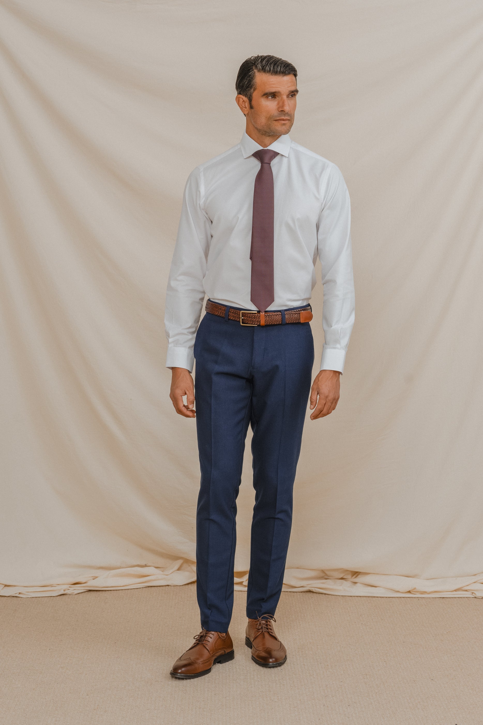 CAMISA VESTIR BLANCA ESTRUCTURA