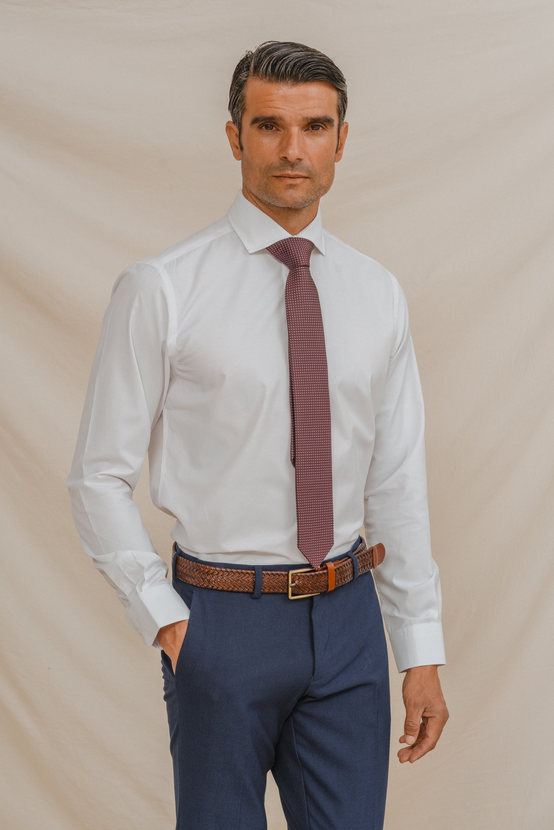 CAMISA VESTIR BLANCA ESTRUCTURA