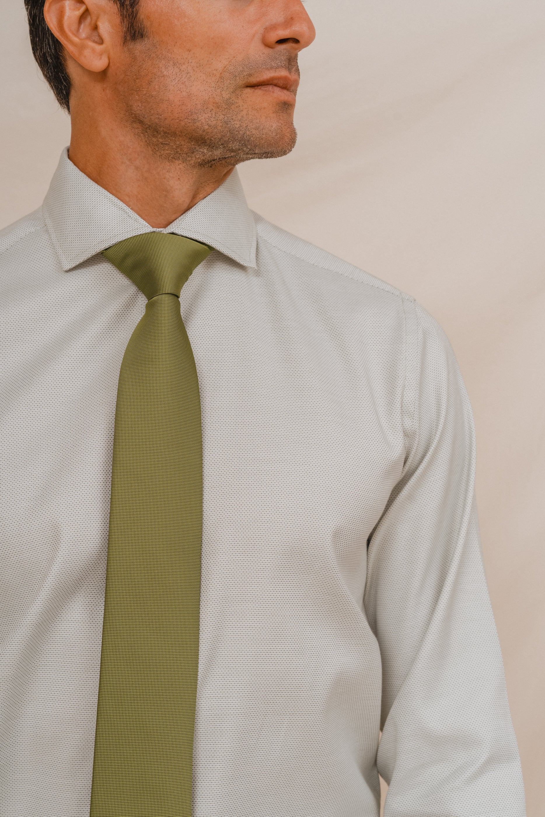 CAMISA VESTIR VERDE OJO PERDIZ