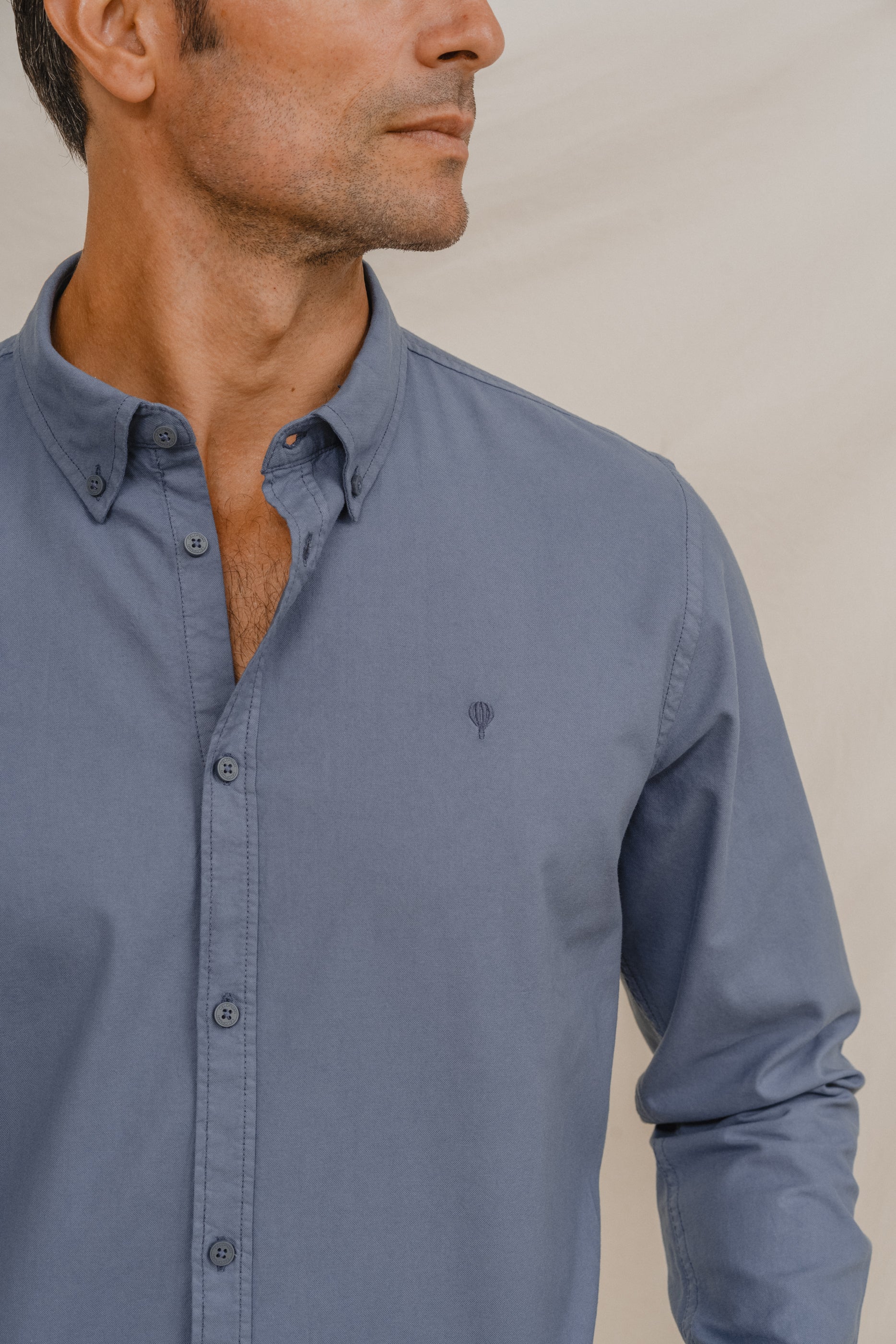 CAMISA OXFORD AZUL