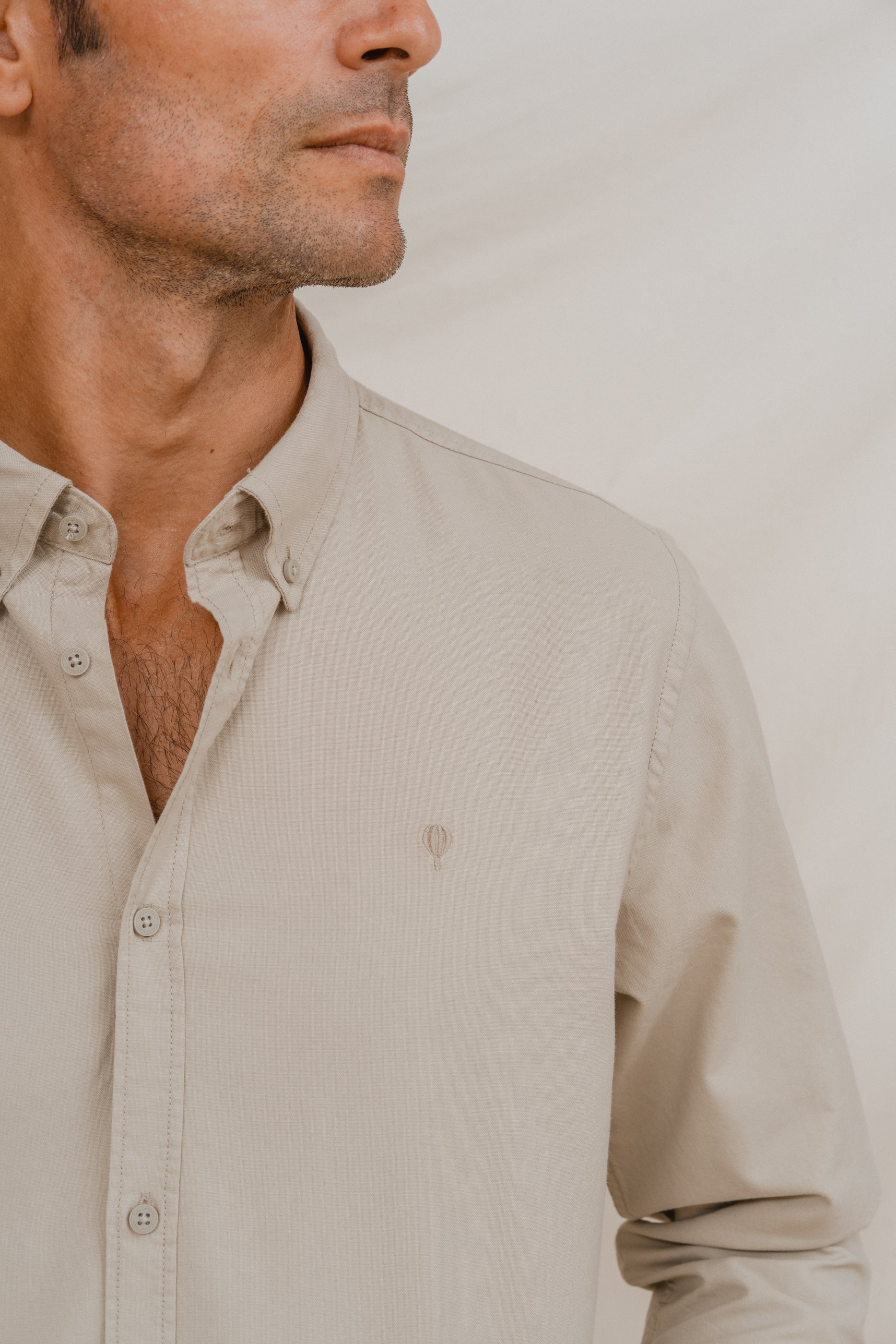 CAMISA OXFORD BEIGE