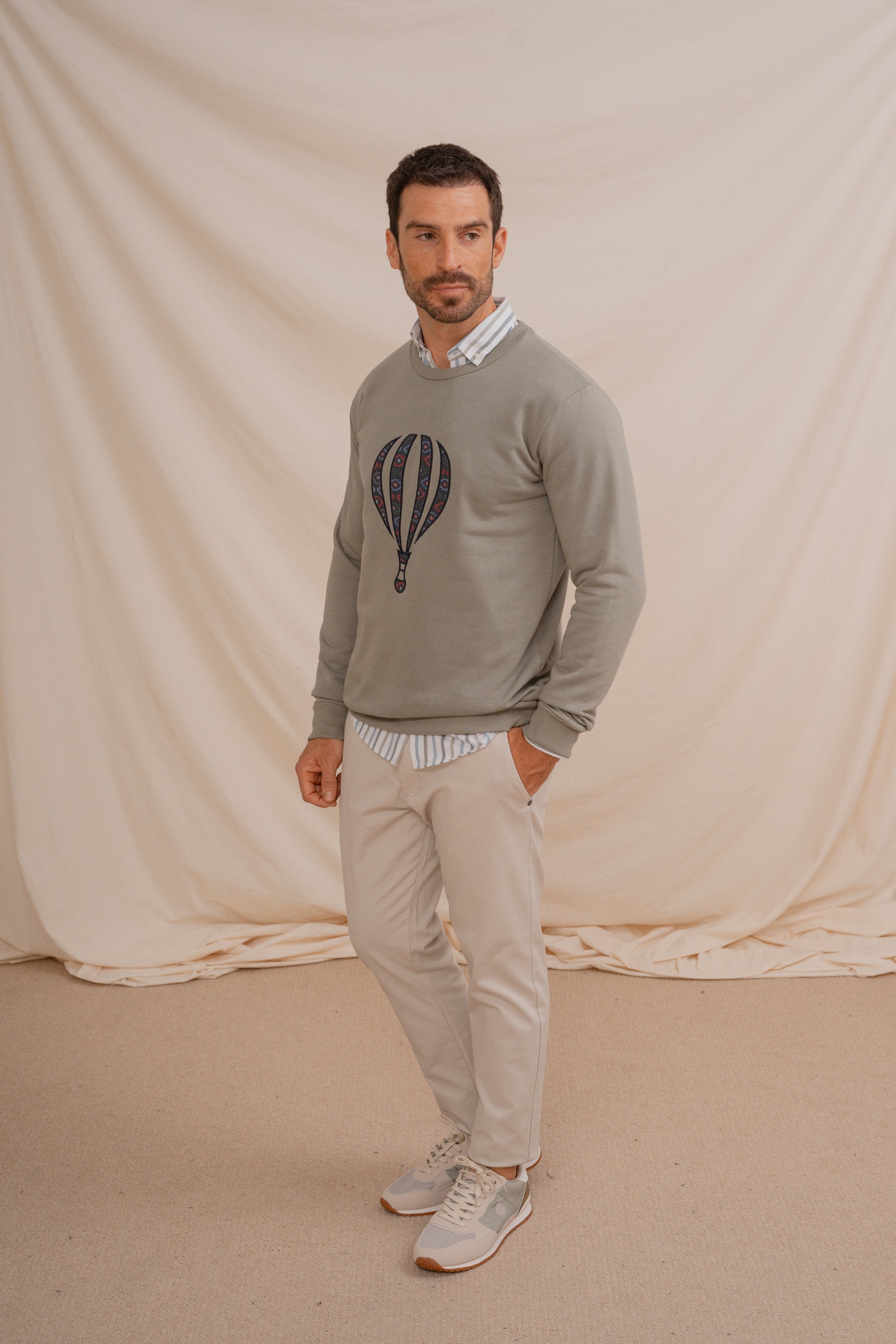 SUDADERA BORDADO VERDE