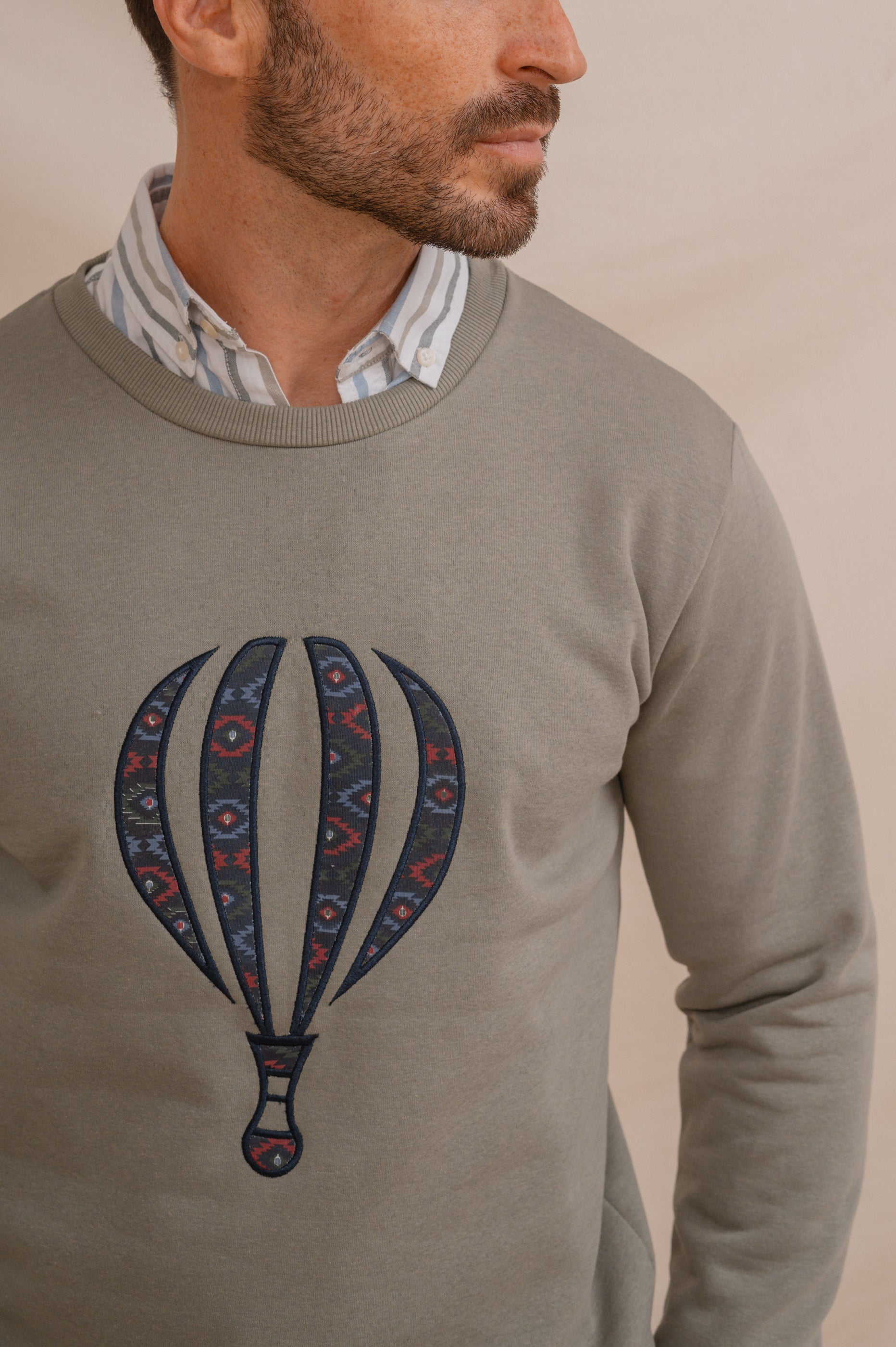 SUDADERA BORDADO VERDE