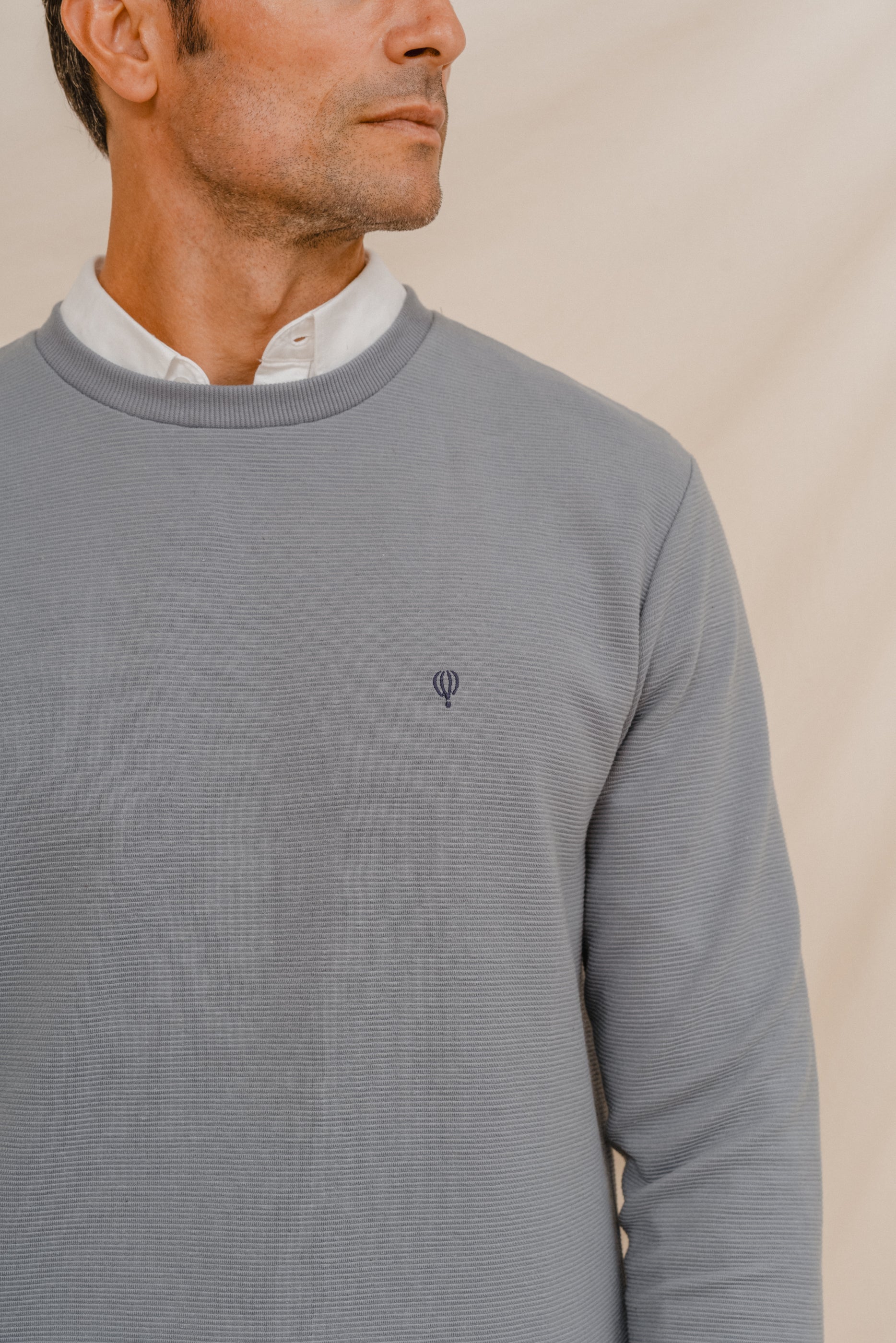 SUDADERA BÁSICA OTTOMAN CELESTE