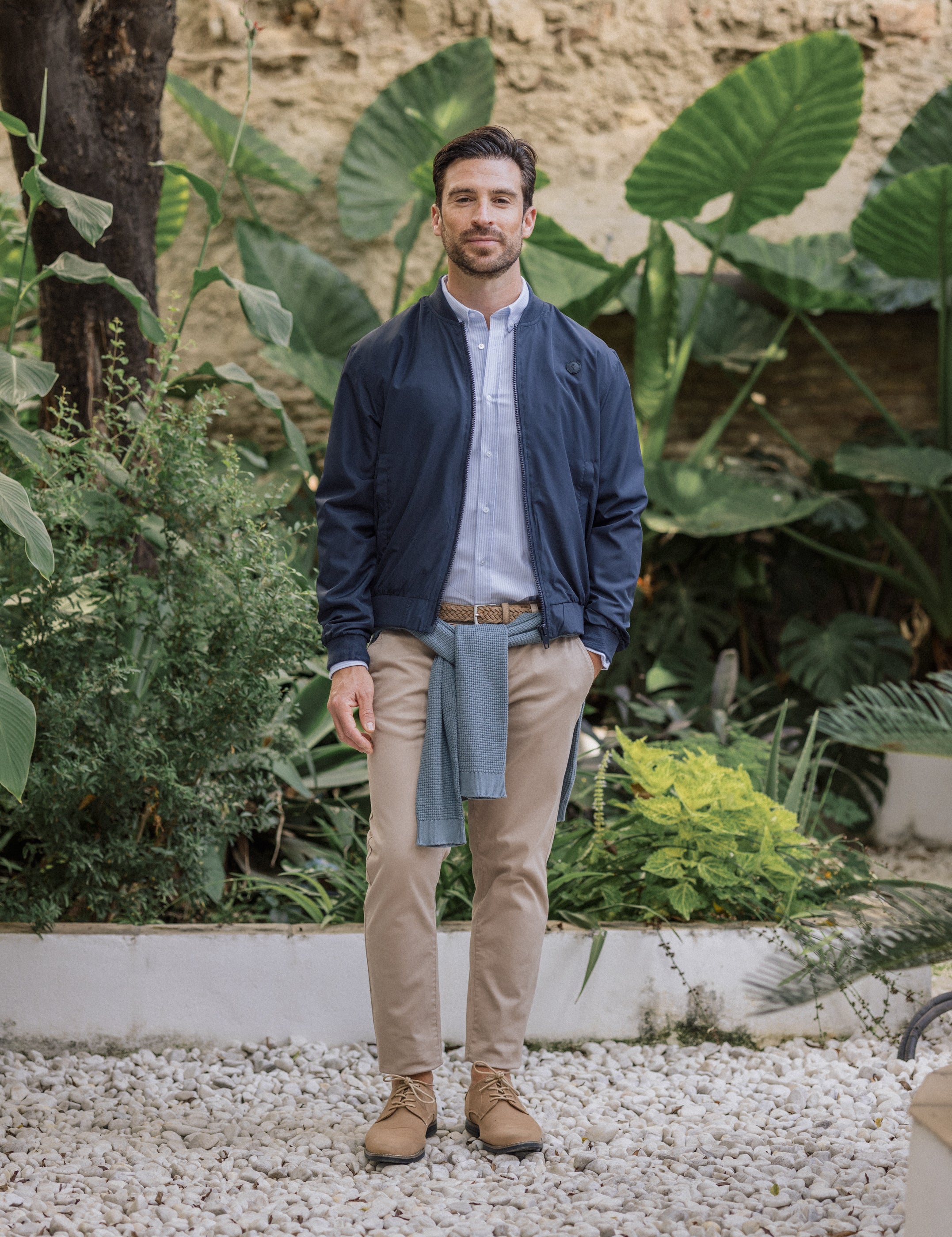 CAZADORA LIGERA AZUL