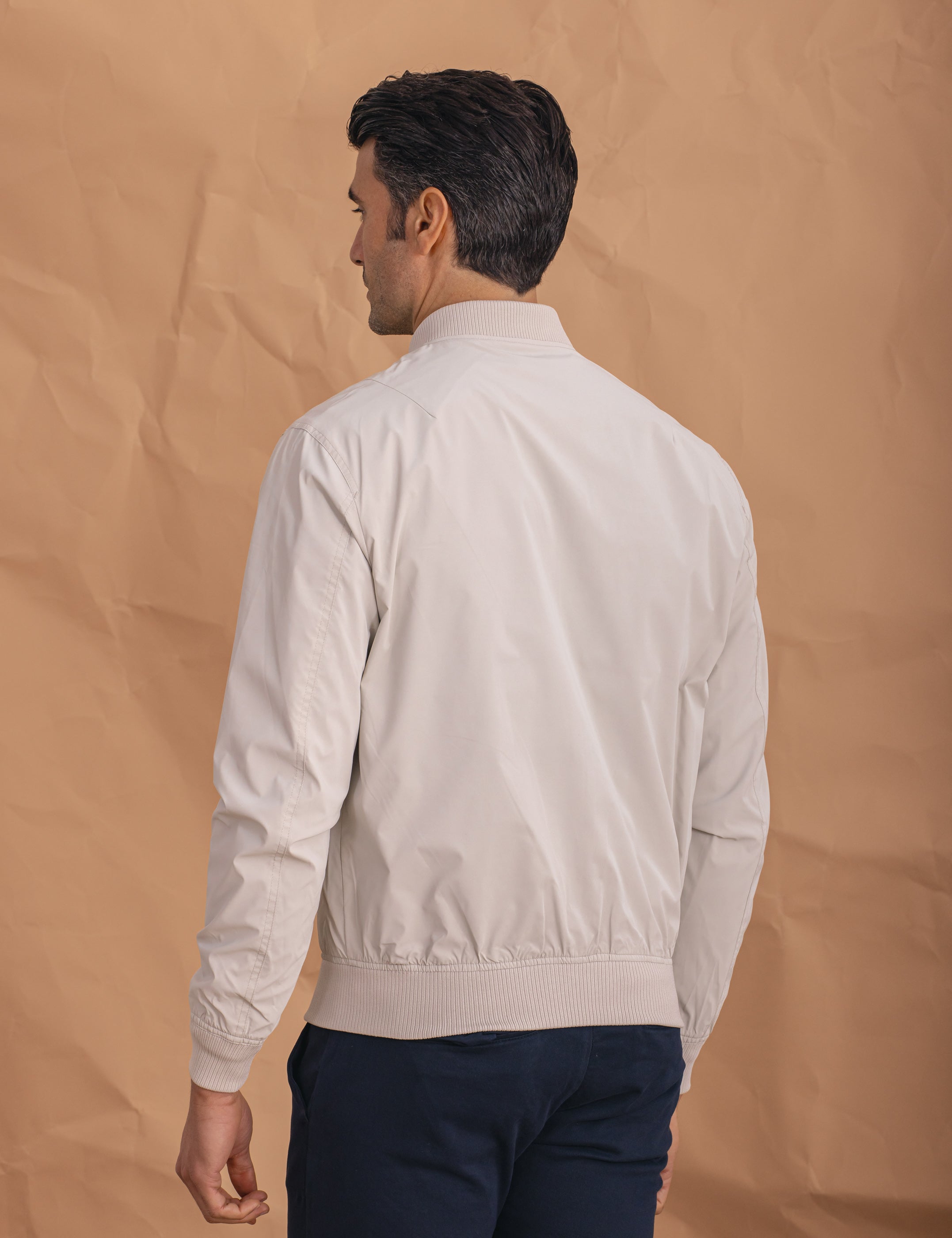 CAZADORA BOMBER LIGERA BLANCA