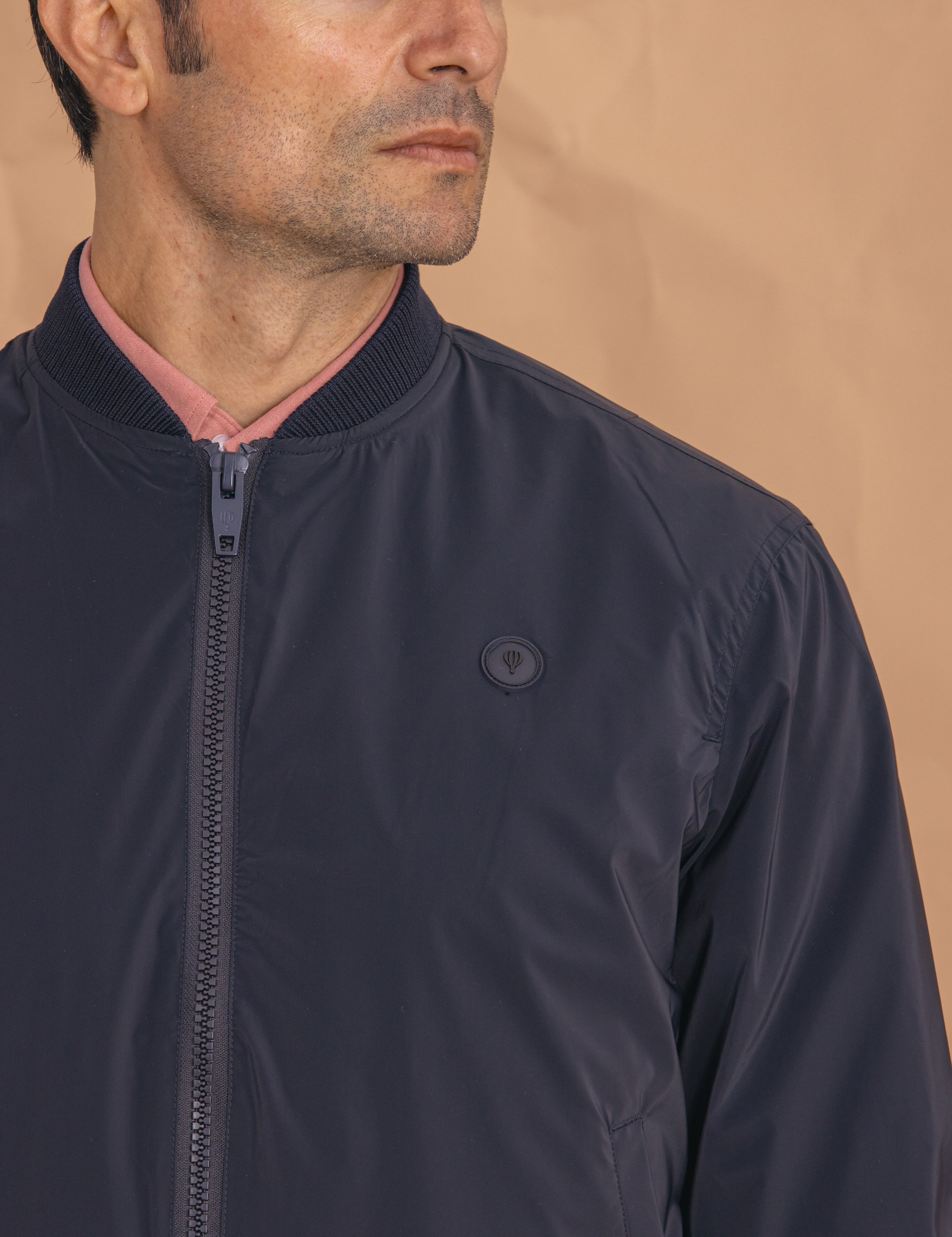 CAZADORA BOMBER LIGERA AZUL