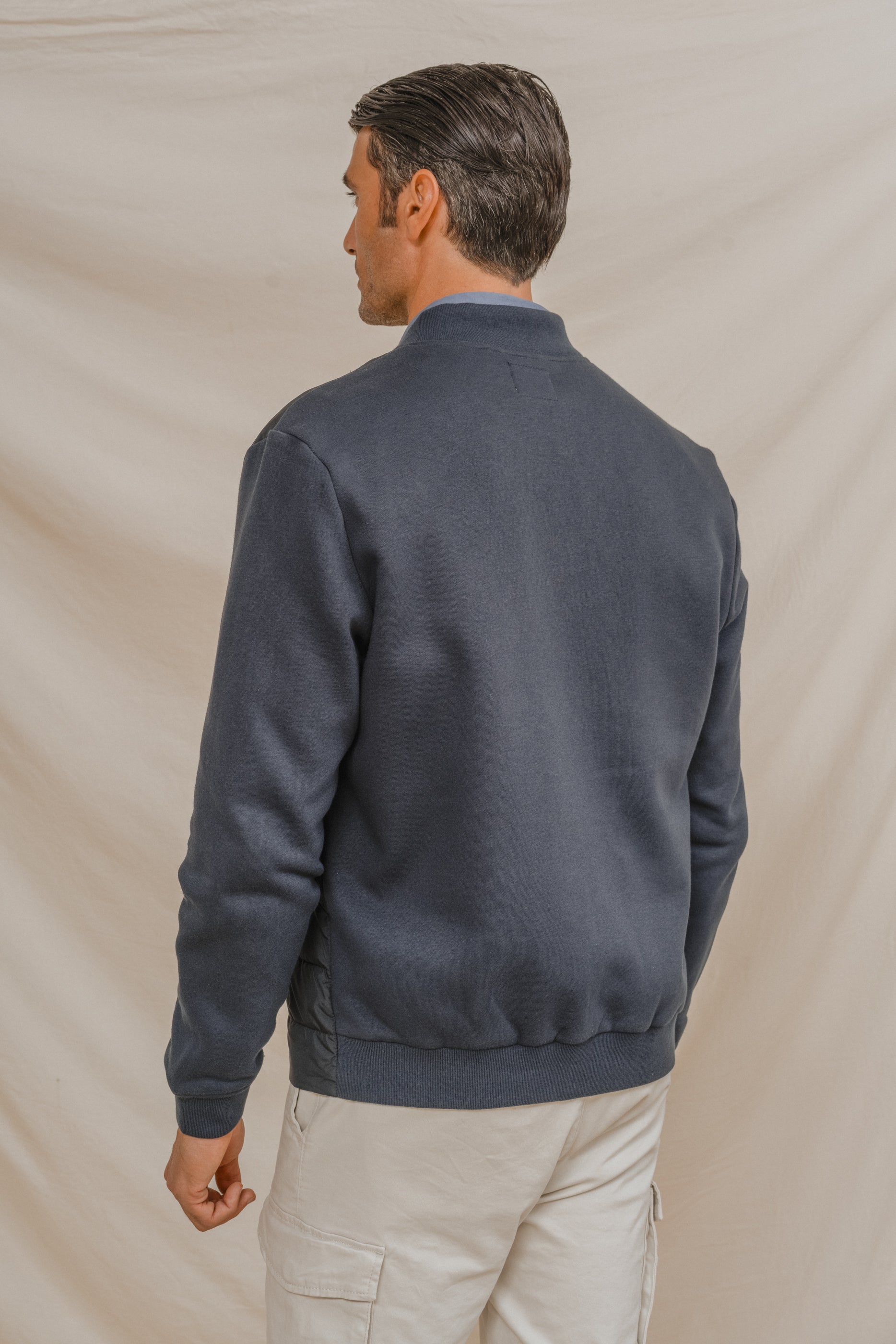 CAZADORA BOMBER COMBINADA