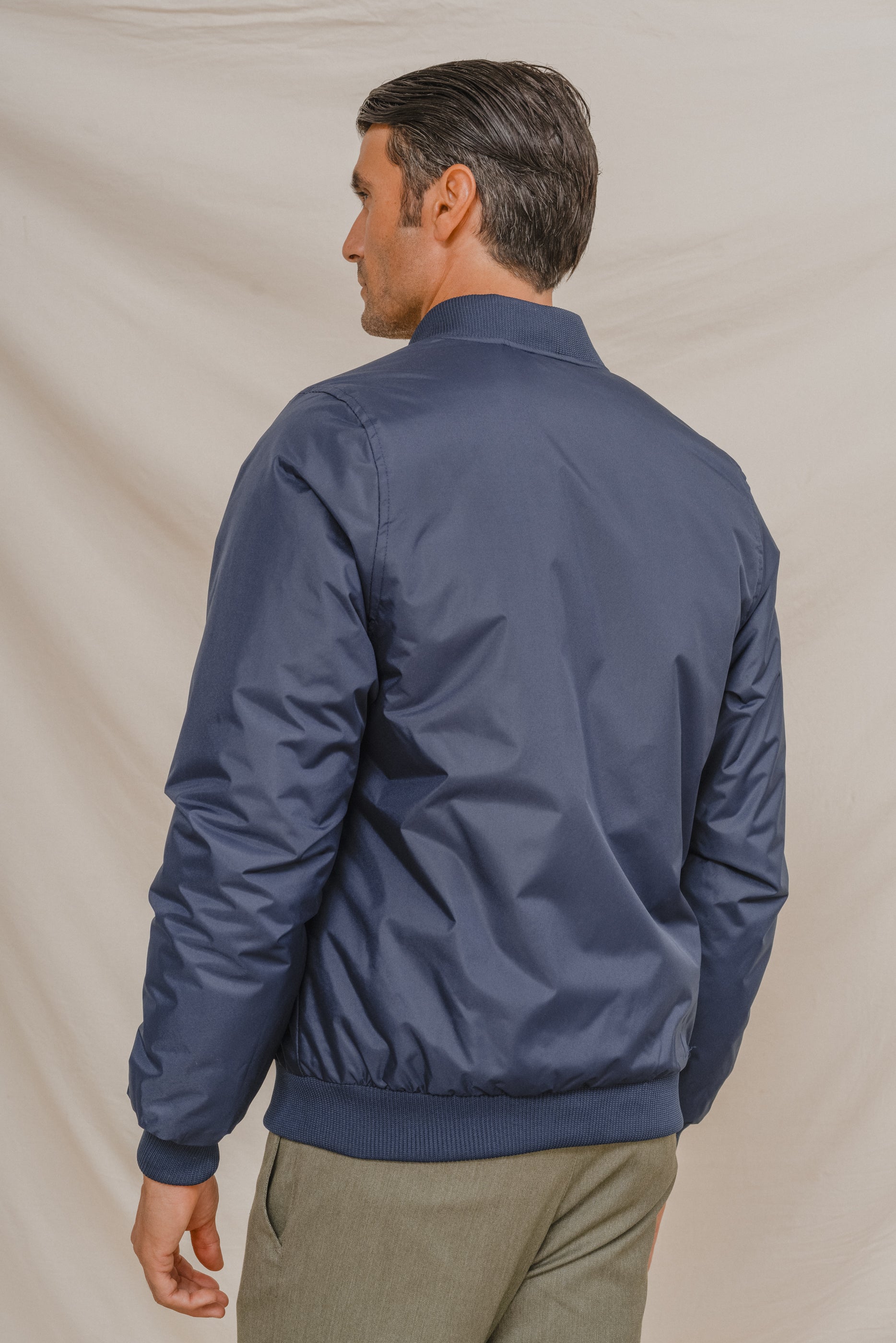 CAZADORA BOMBER MARINO