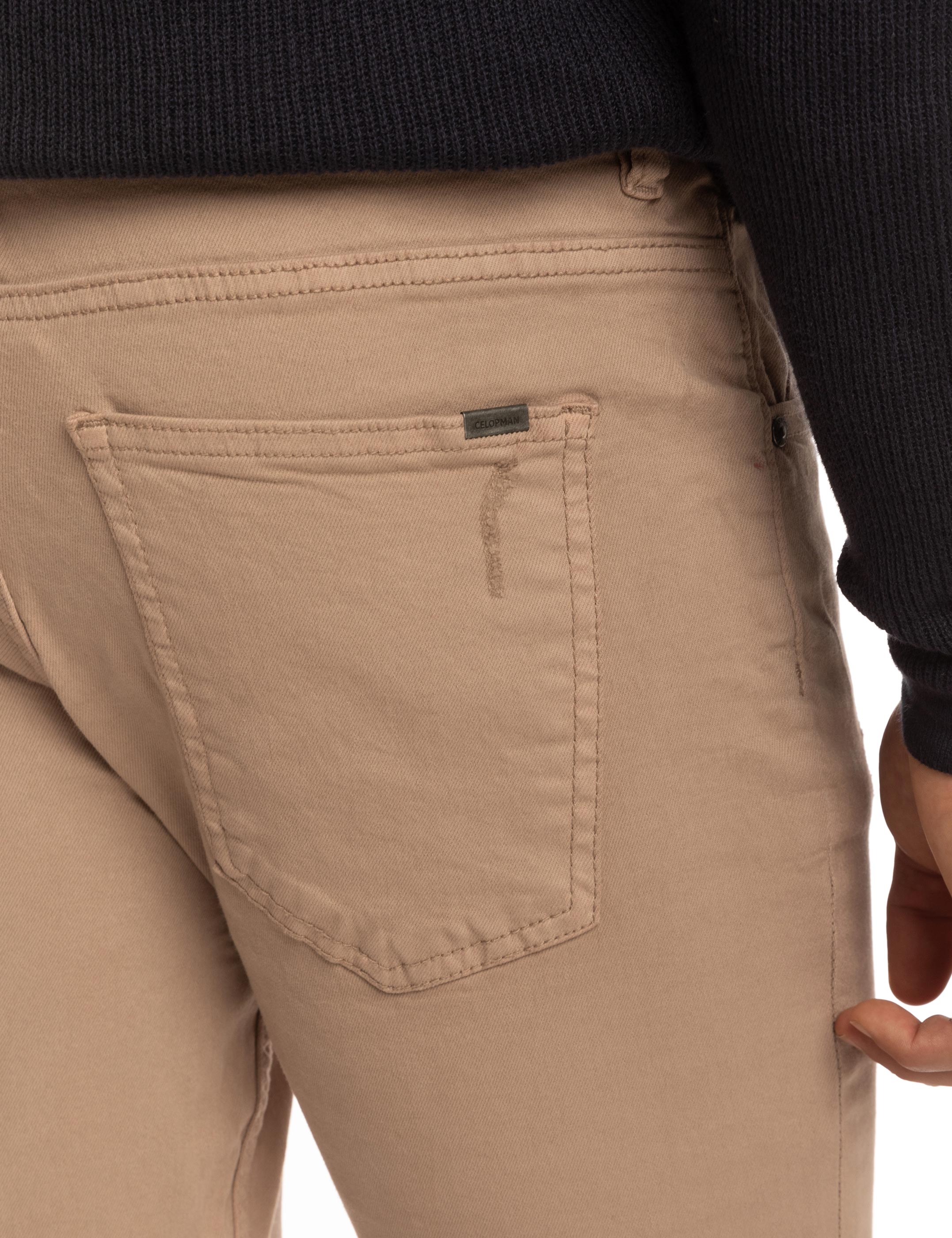 PANTALÓN 5 BOLSILLOS SKINNY BASIC ROTOS MARRÓN