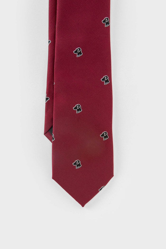 CORBATA BURDEOS DISEÑO PERRO