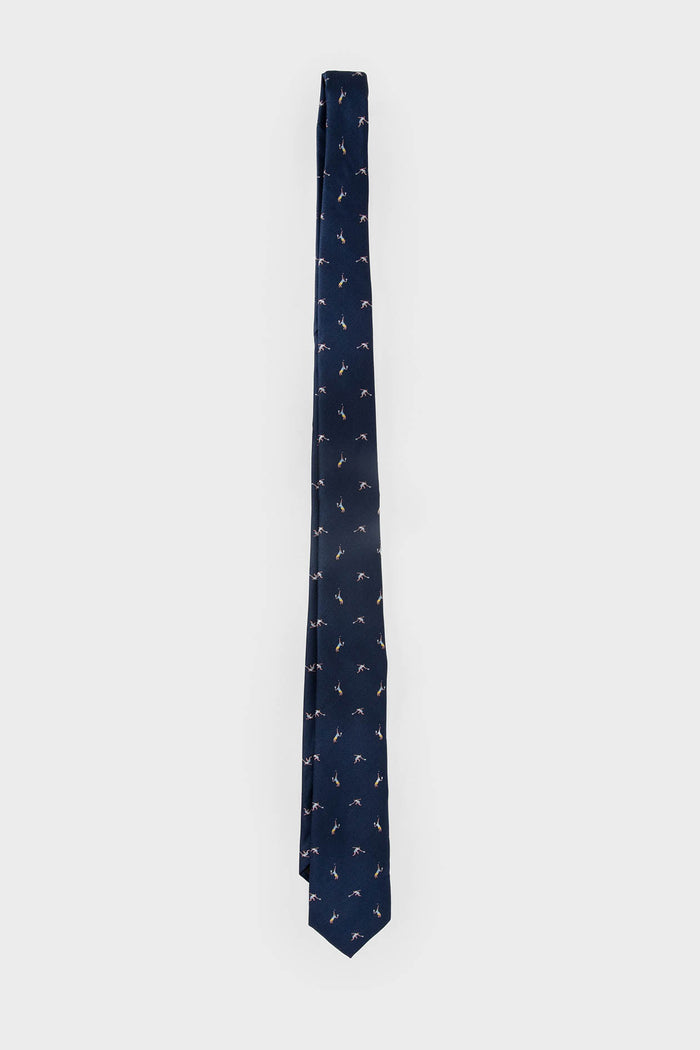 CORBATA AZUL DISEÑO TENIS