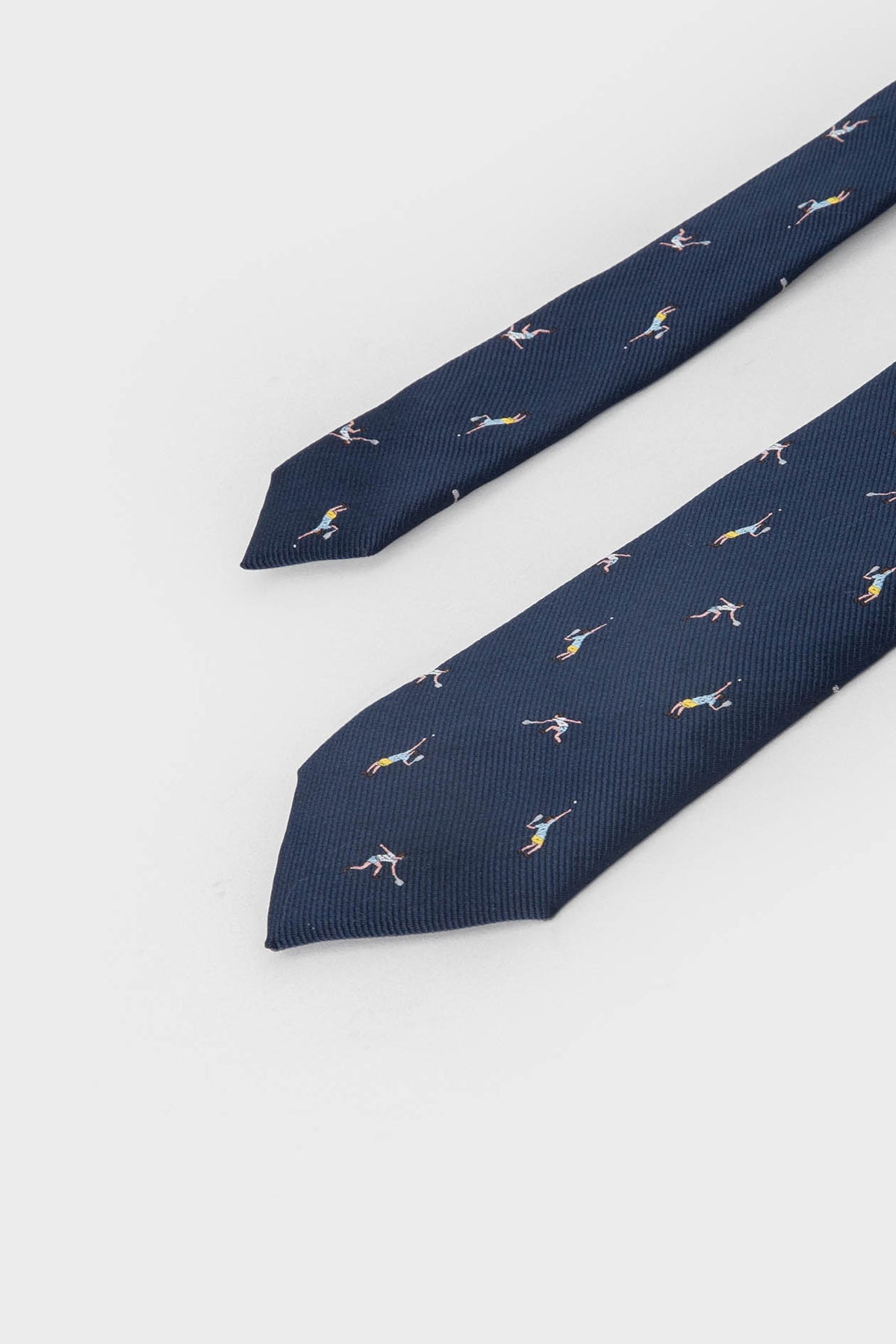 CORBATA AZUL DISEÑO TENIS