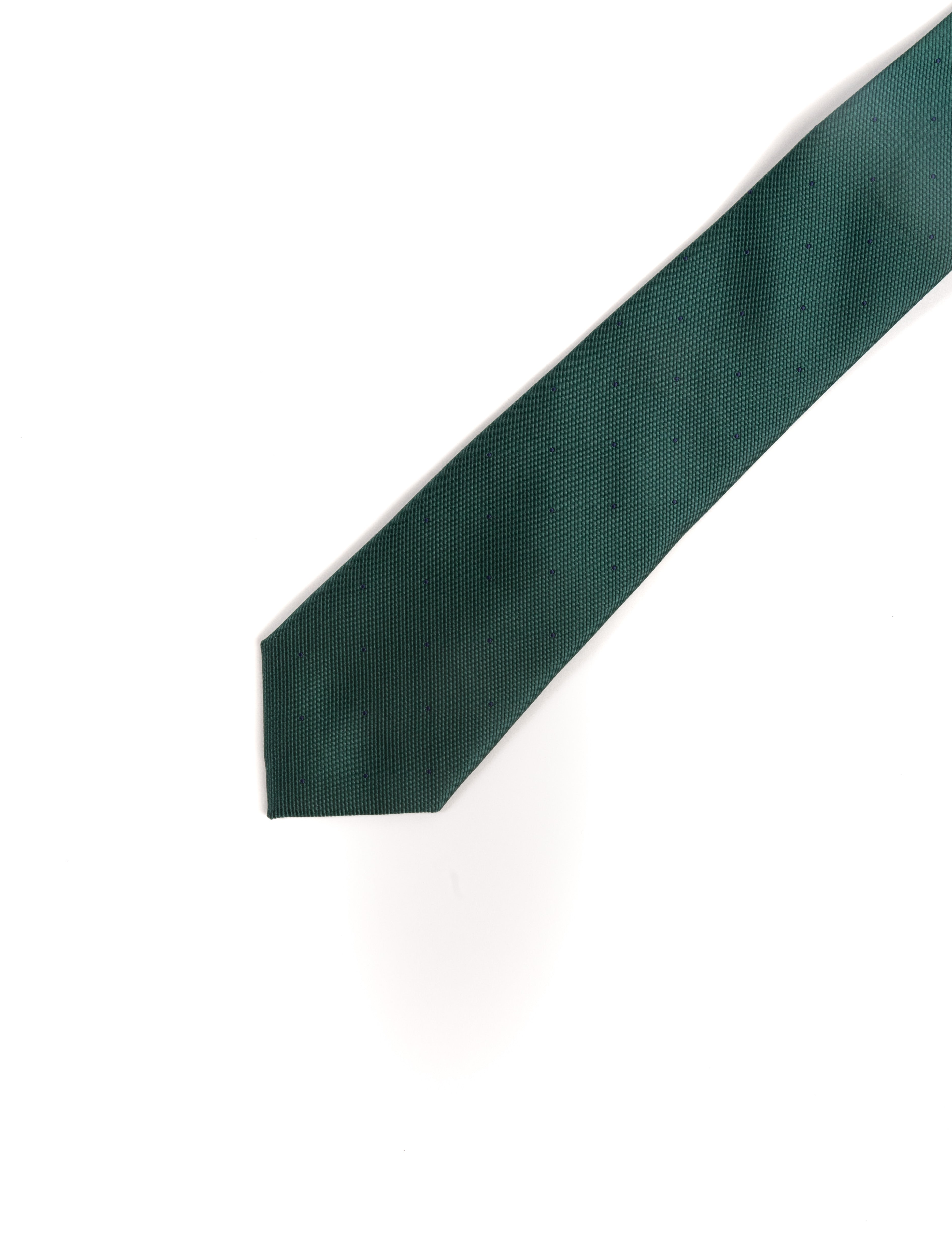 CORBATA VERDE MICROTOPOS AZUL