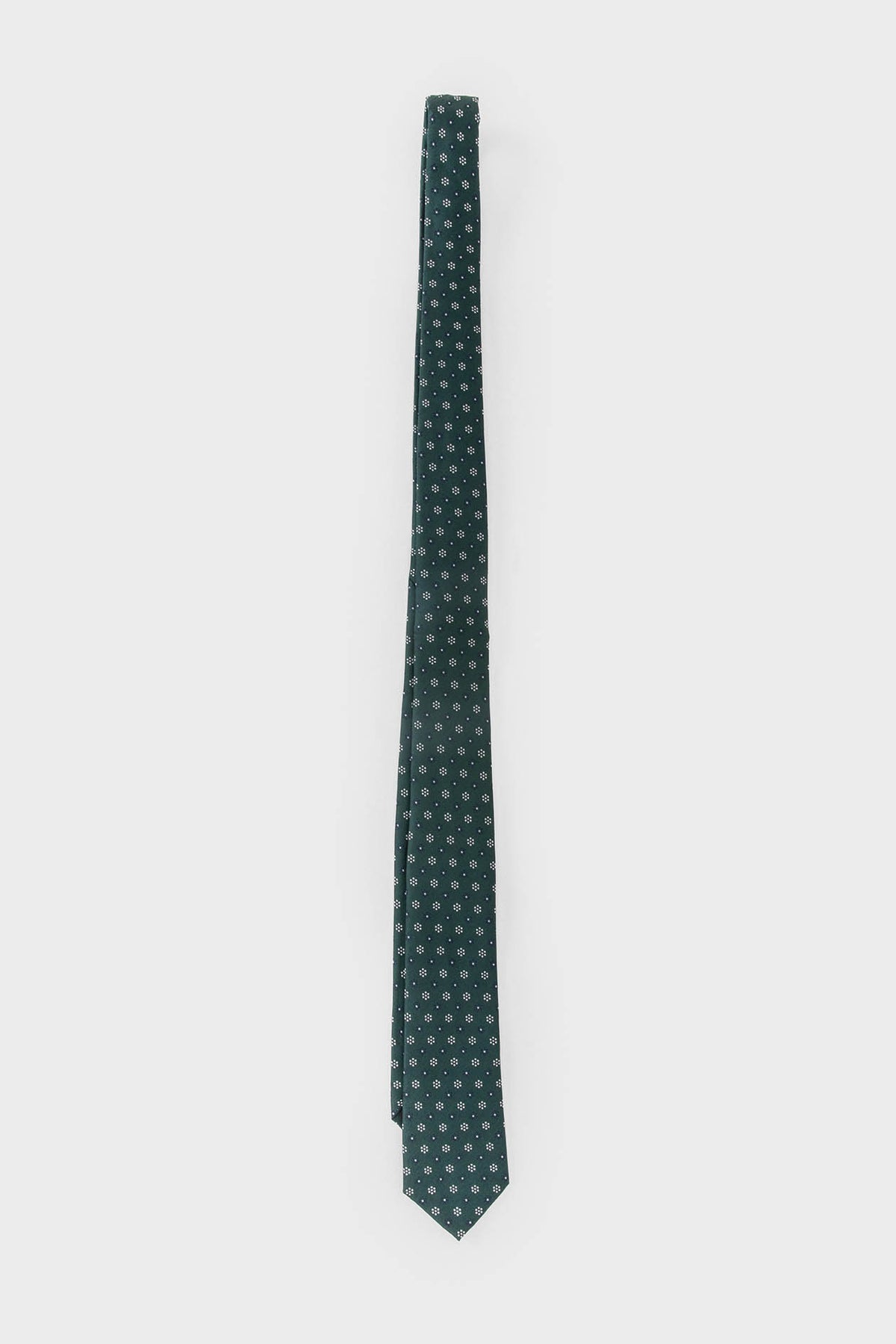 CORBATA VERDE DISEÑO FLOR