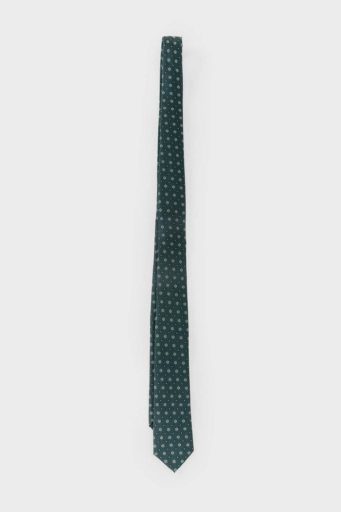 CORBATA VERDE DISEÑO FLOR