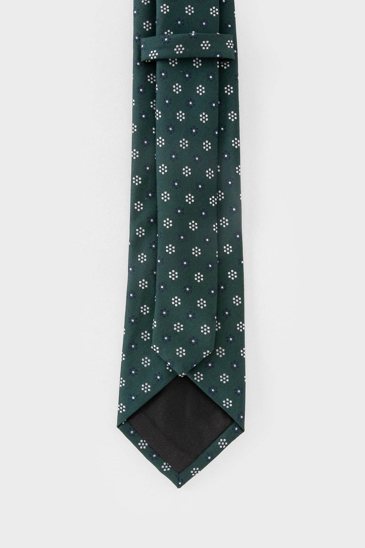 CORBATA VERDE DISEÑO FLOR