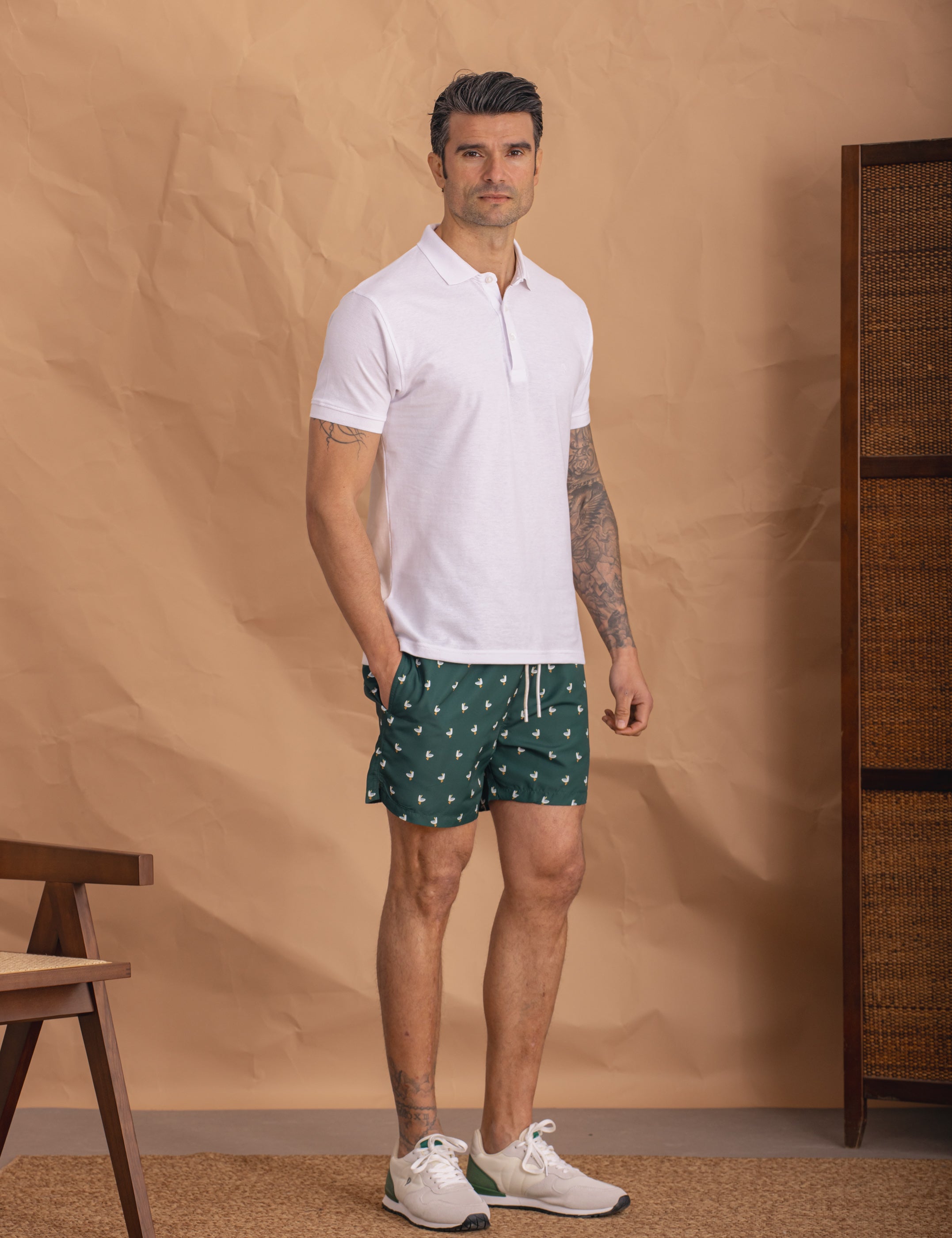 BAÑADOR ESTAMPADO GAVIOTAS