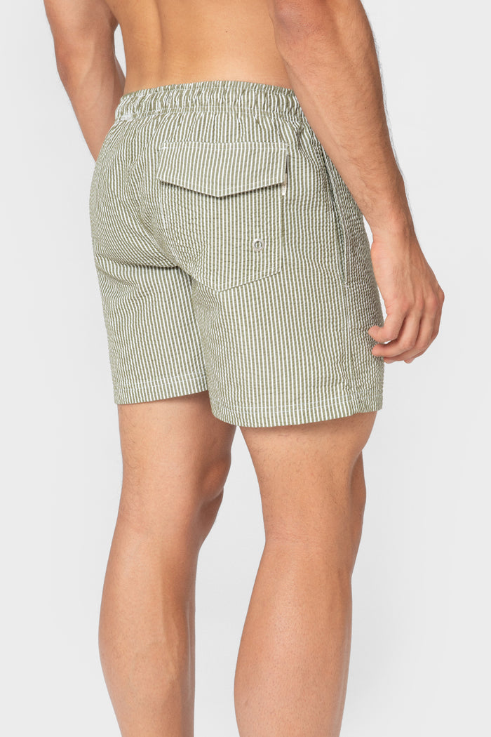BAÑADOR RAYA SEERSUCKER VERDE