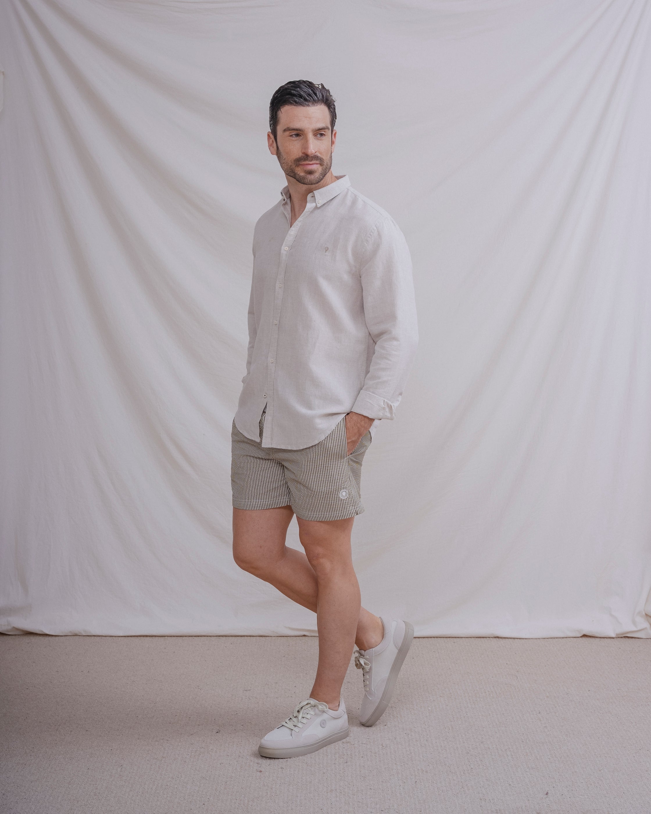 BAÑADOR RAYA SEERSUCKER VERDE