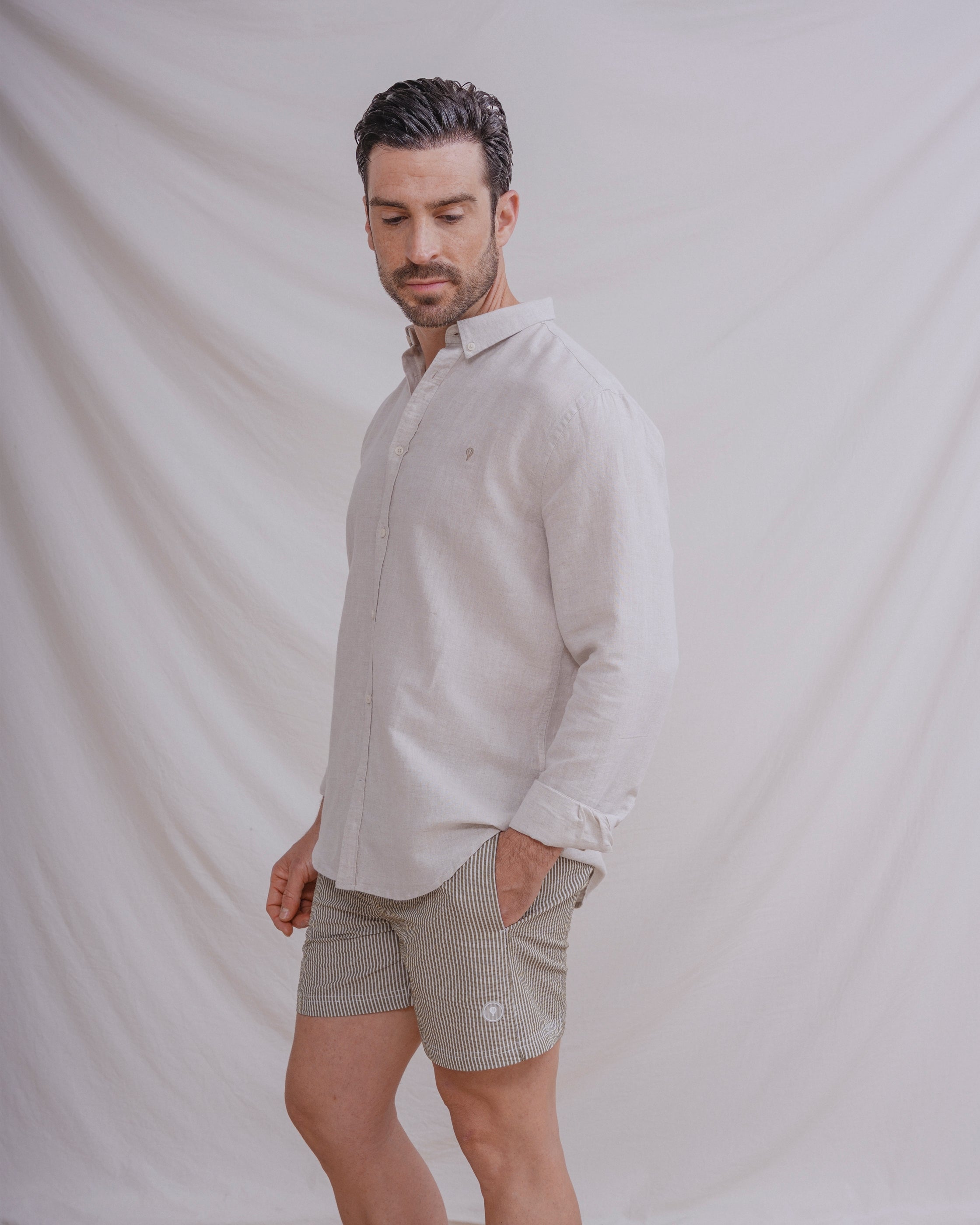 BAÑADOR RAYA SEERSUCKER VERDE