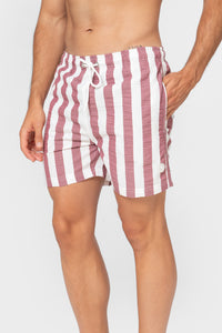 BAÑADOR RAYA SEERSUCKER ROJA