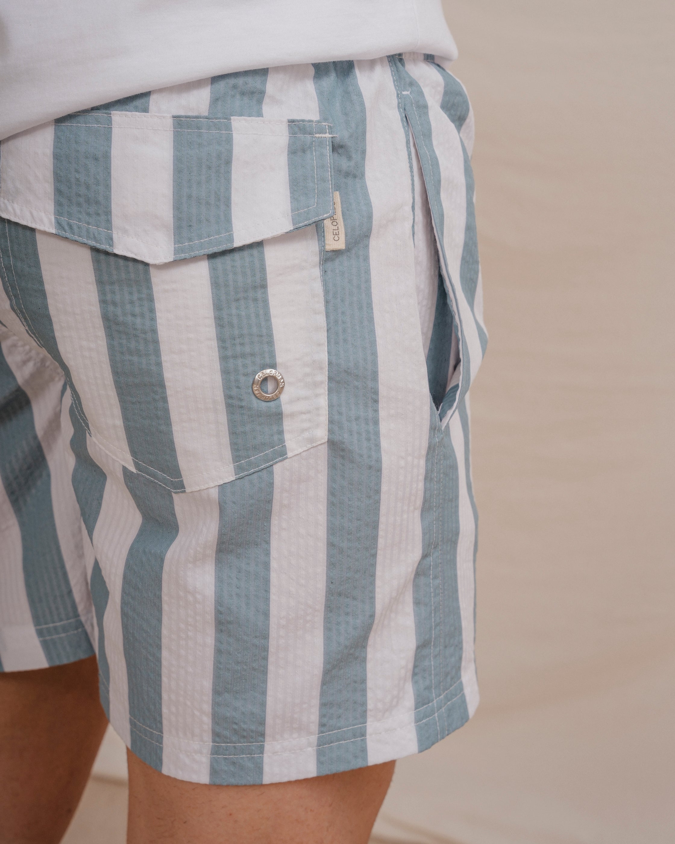 BAÑADOR RAYA SEERSUCKER CELESTE