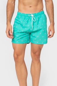 FATO DE BANHO ESTAMPADO FLAMINGOS