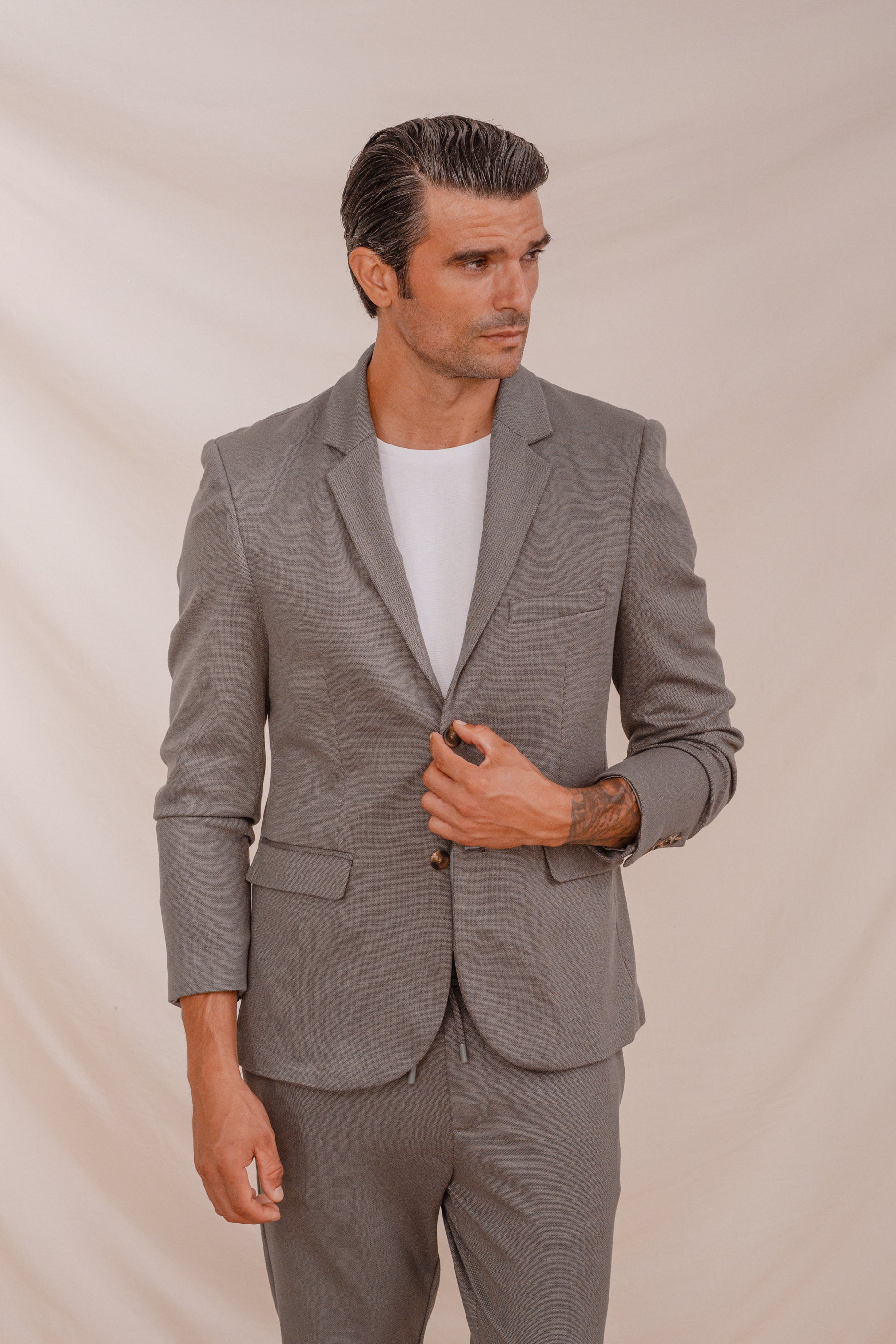 BLAZER CASUAL ESTRUCTURA VERDE