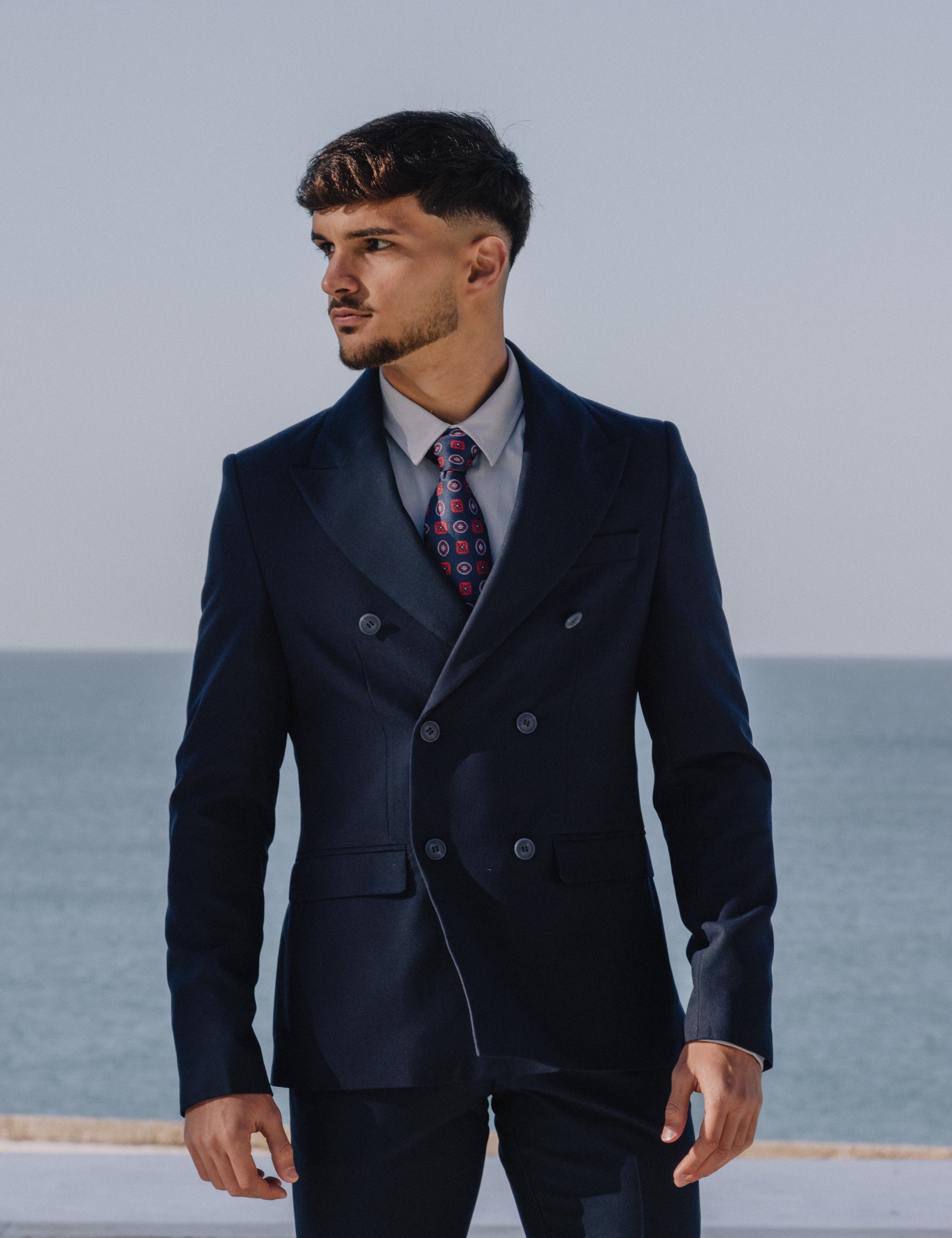 CHAQUETA CRUZADA TRAJE AZUL