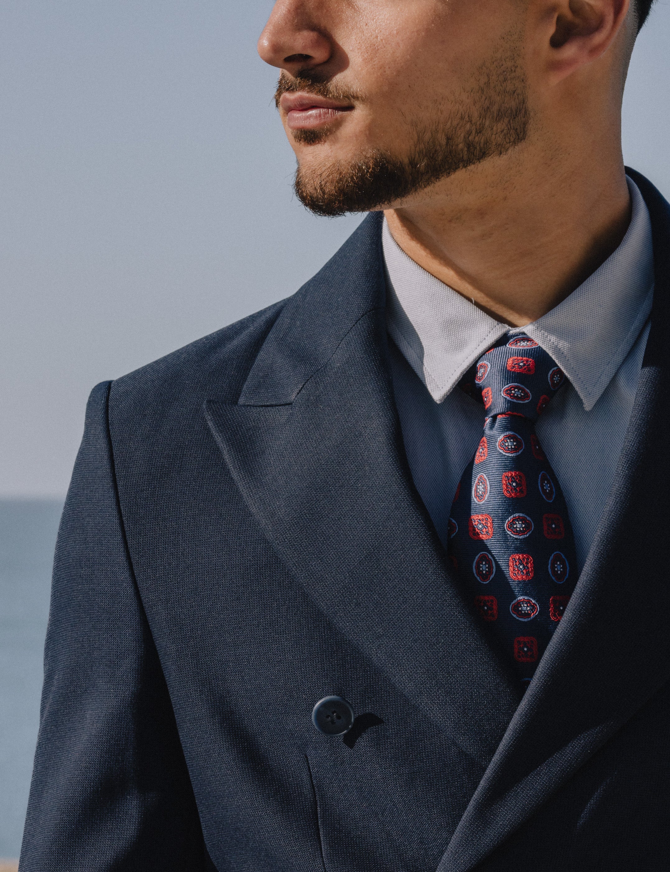CHAQUETA CRUZADA TRAJE AZUL