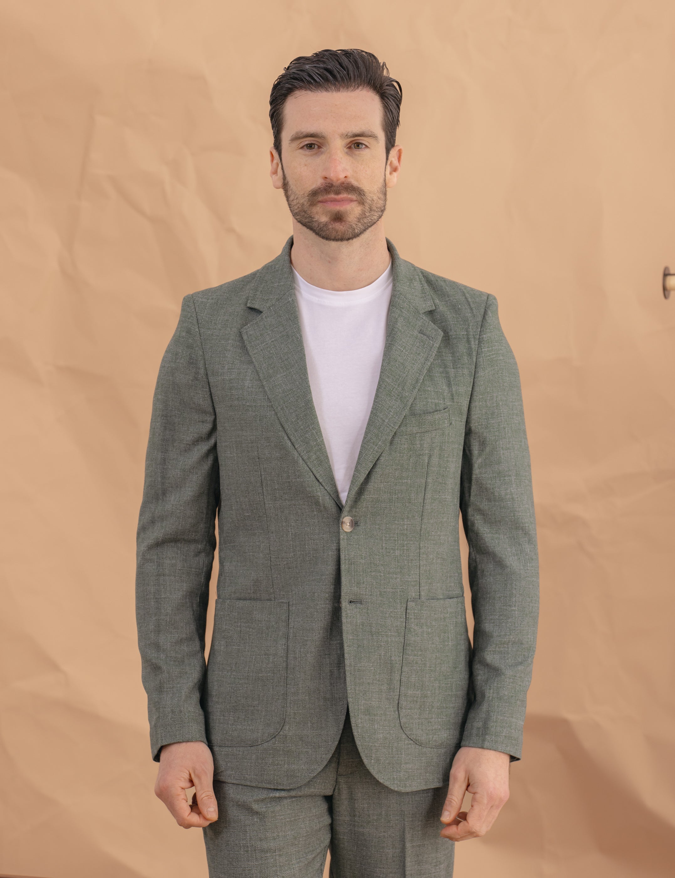 CHAQUETA TRAJE CASUAL VERDE