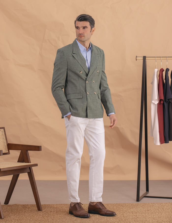 BLAZER CASUAL CRUZADO VERDE