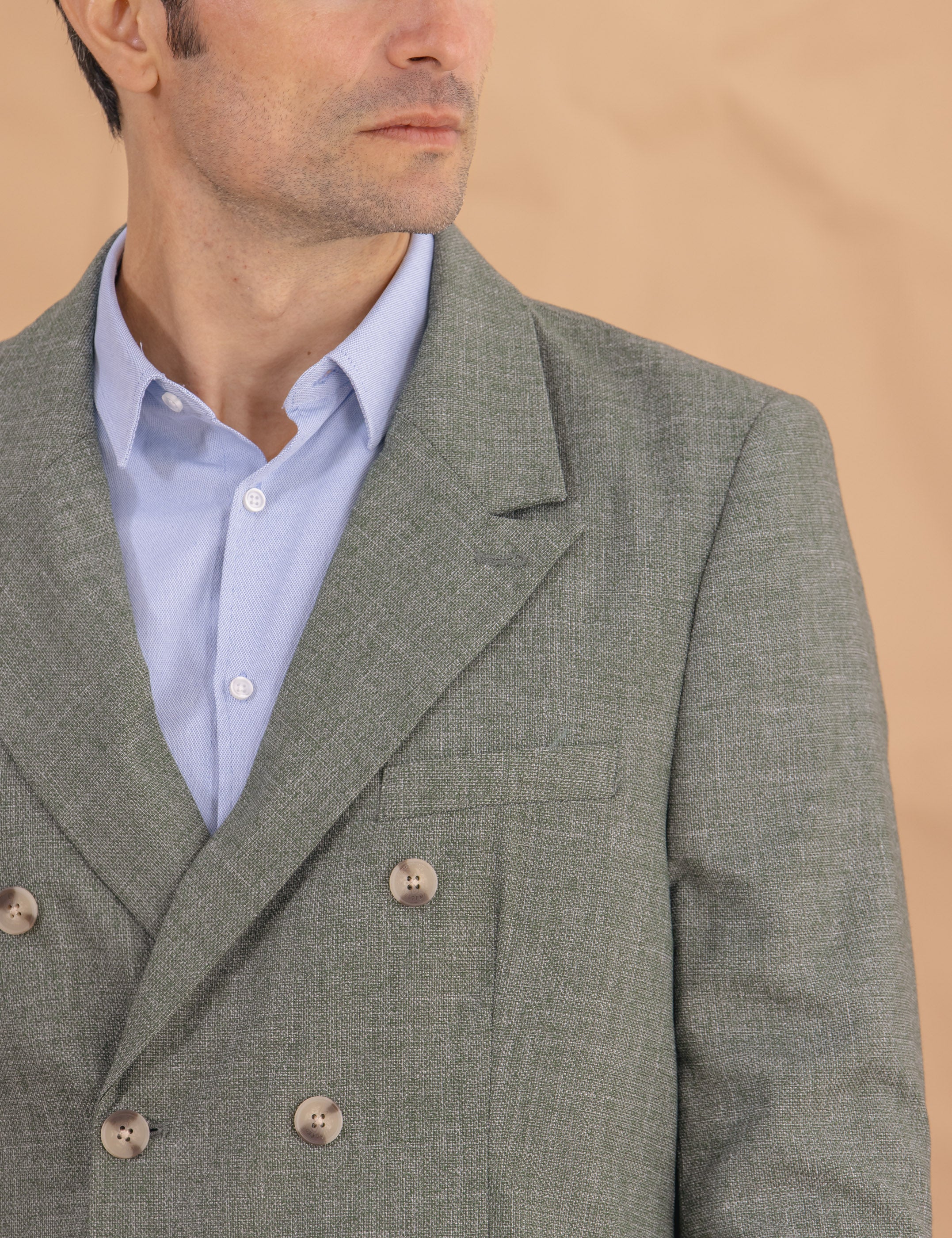 BLAZER CASUAL CRUZADA VERDE