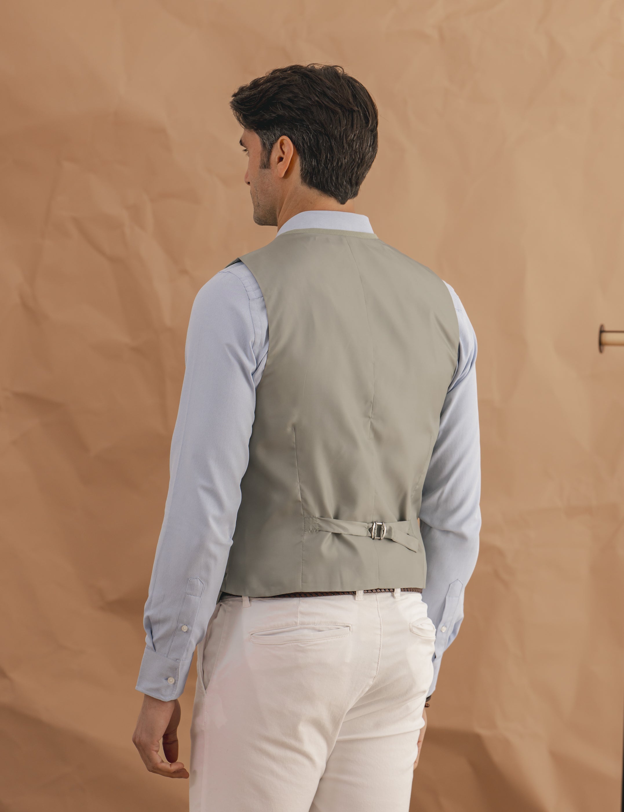 CHALECO TRAJE VERDE
