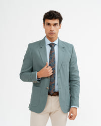 BLAZER CASUAL ESPIGAS VERDE LINO