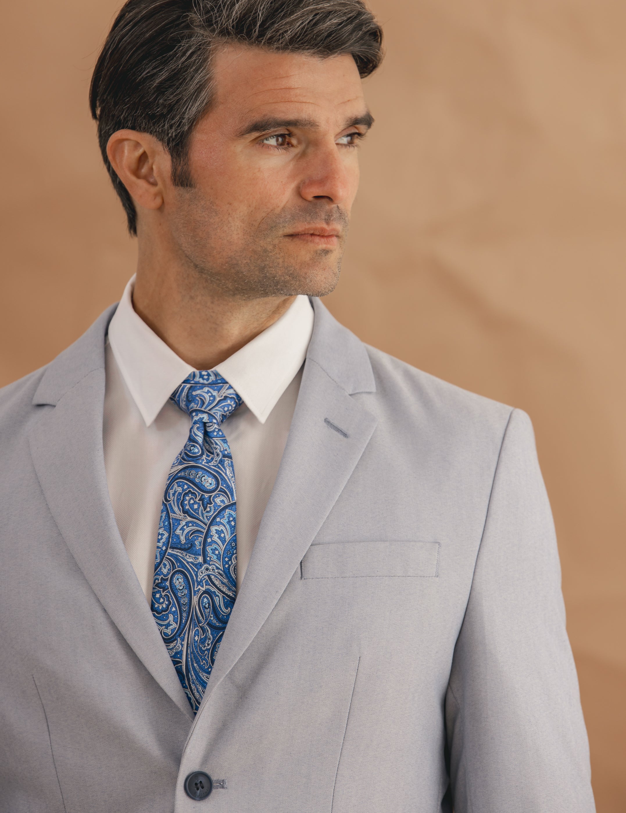 CHAQUETA TRAJE CELESTE