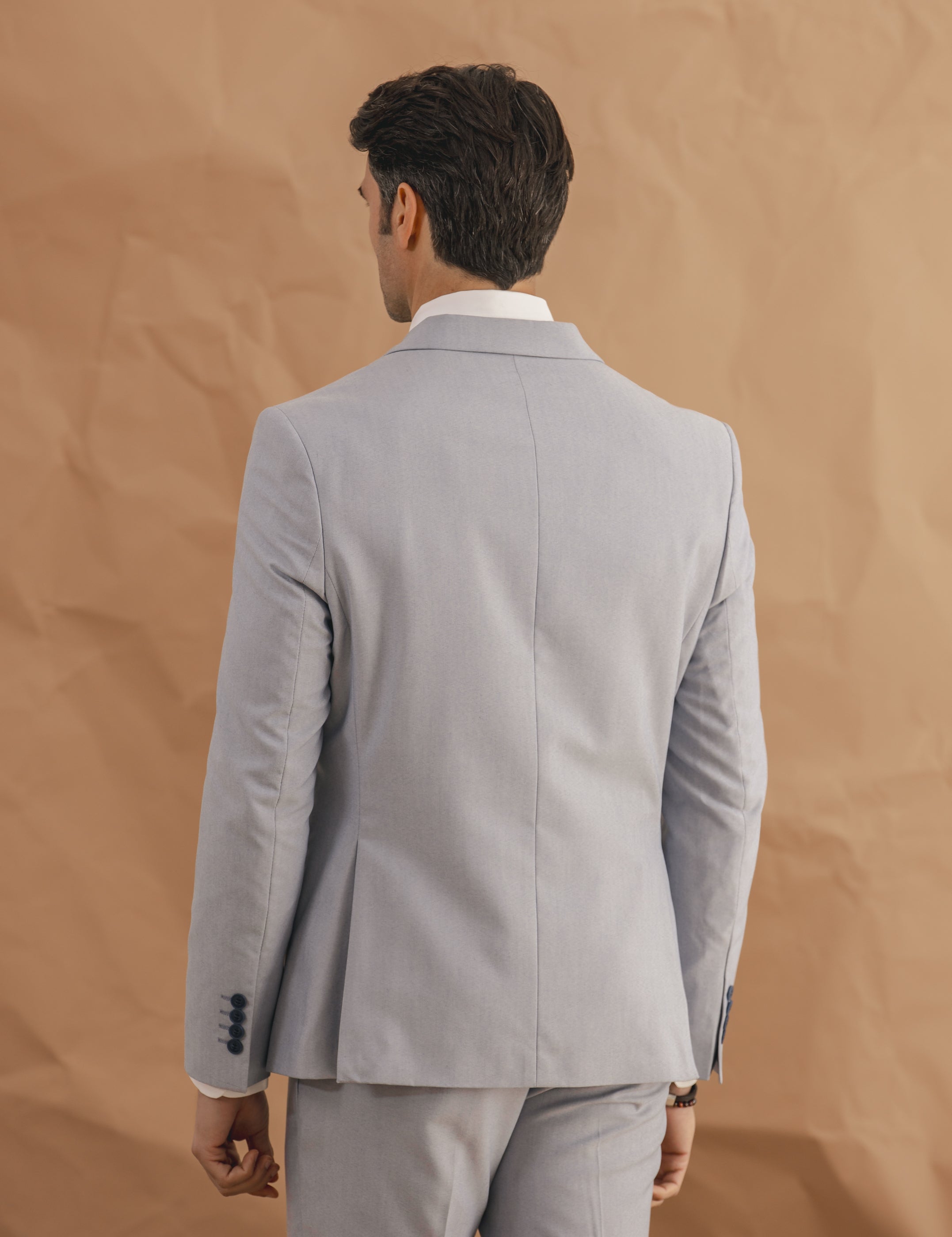 CHAQUETA TRAJE CELESTE