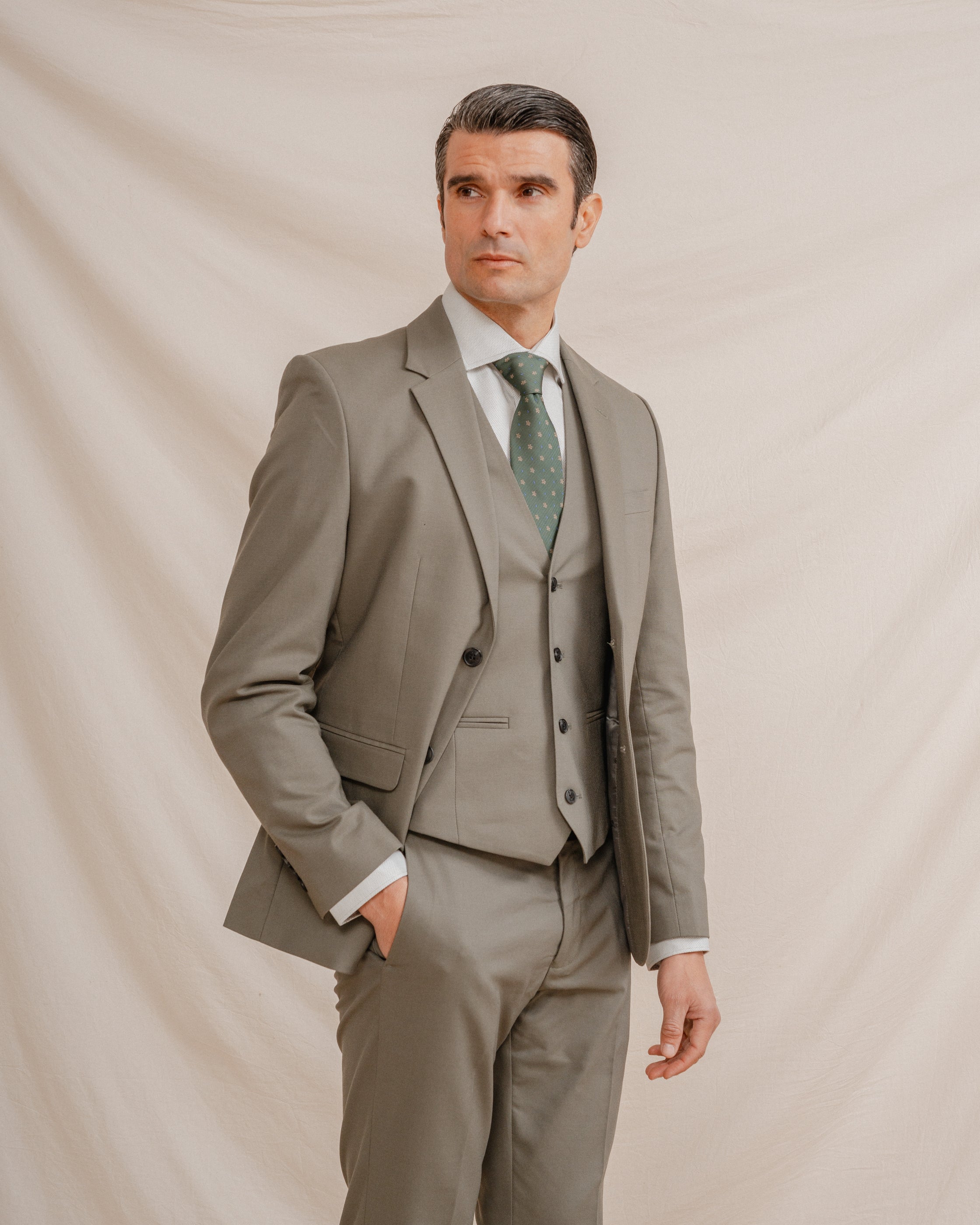 AMERICANA TRAJE VERDE