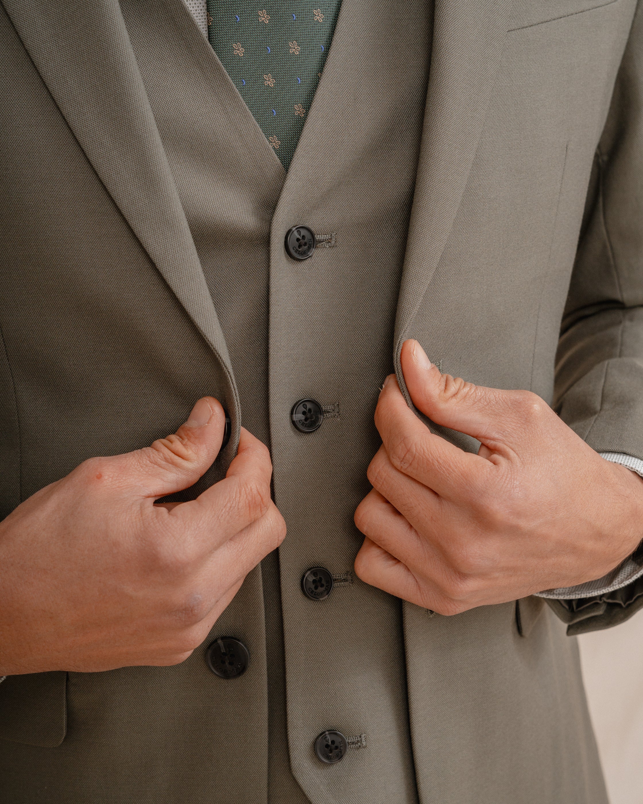 AMERICANA TRAJE VERDE