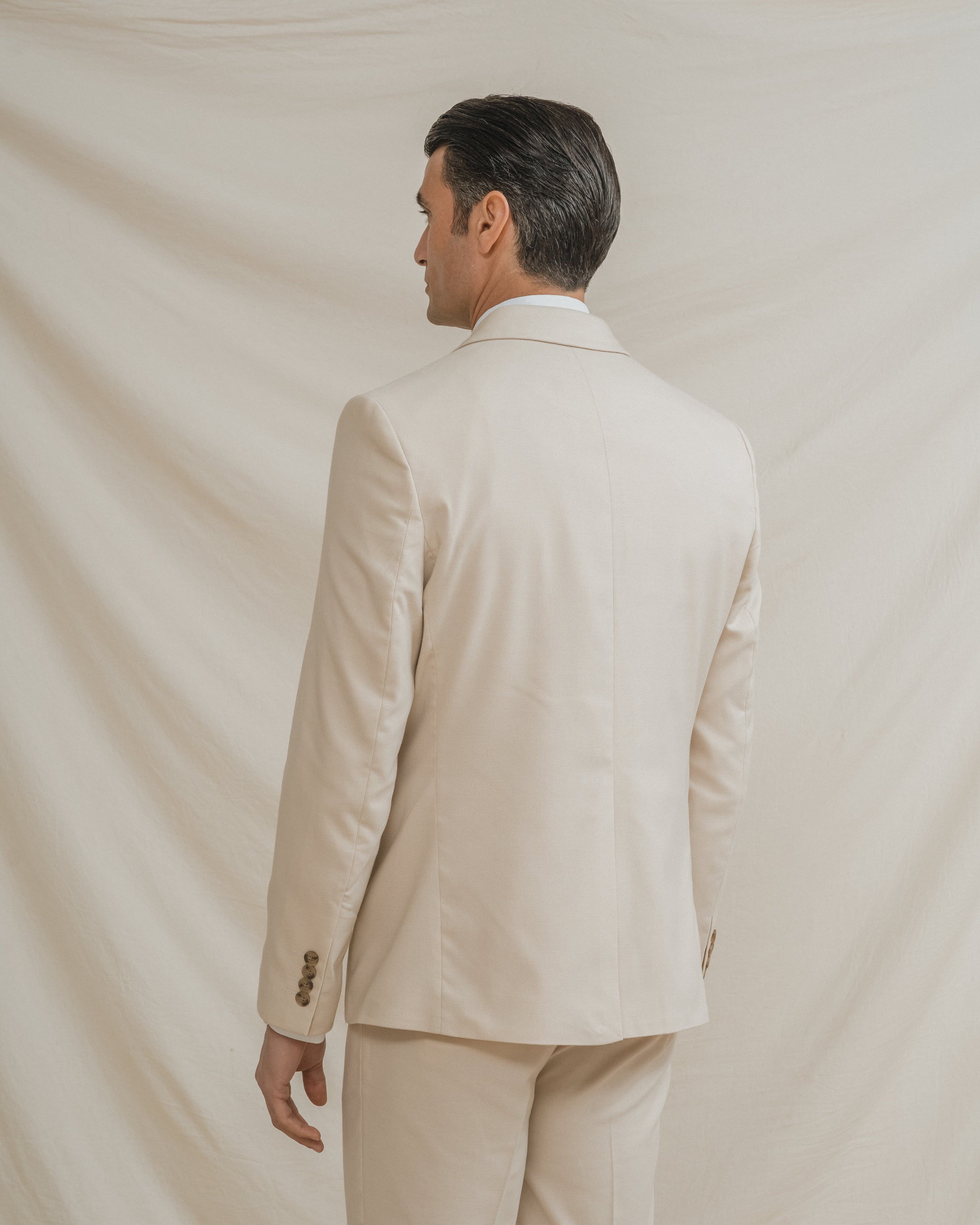 CHAQUETA TRAJE BEIGE