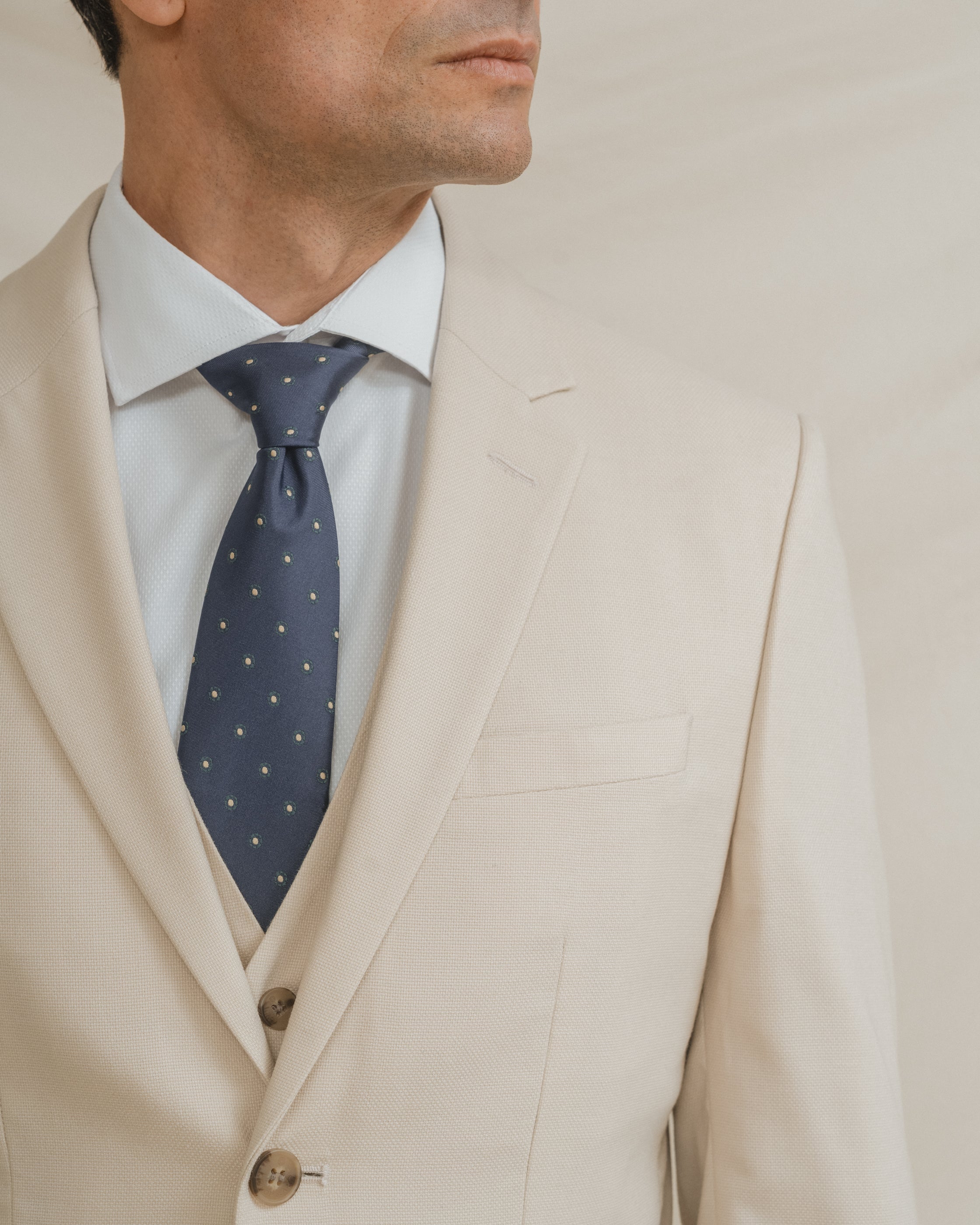 CHAQUETA TRAJE BEIGE