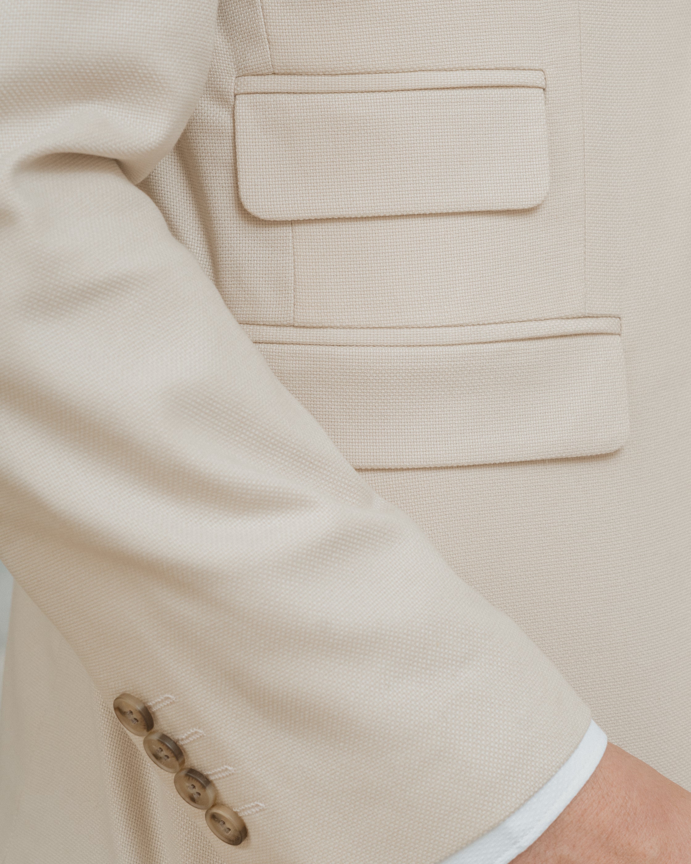 CHAQUETA TRAJE BEIGE