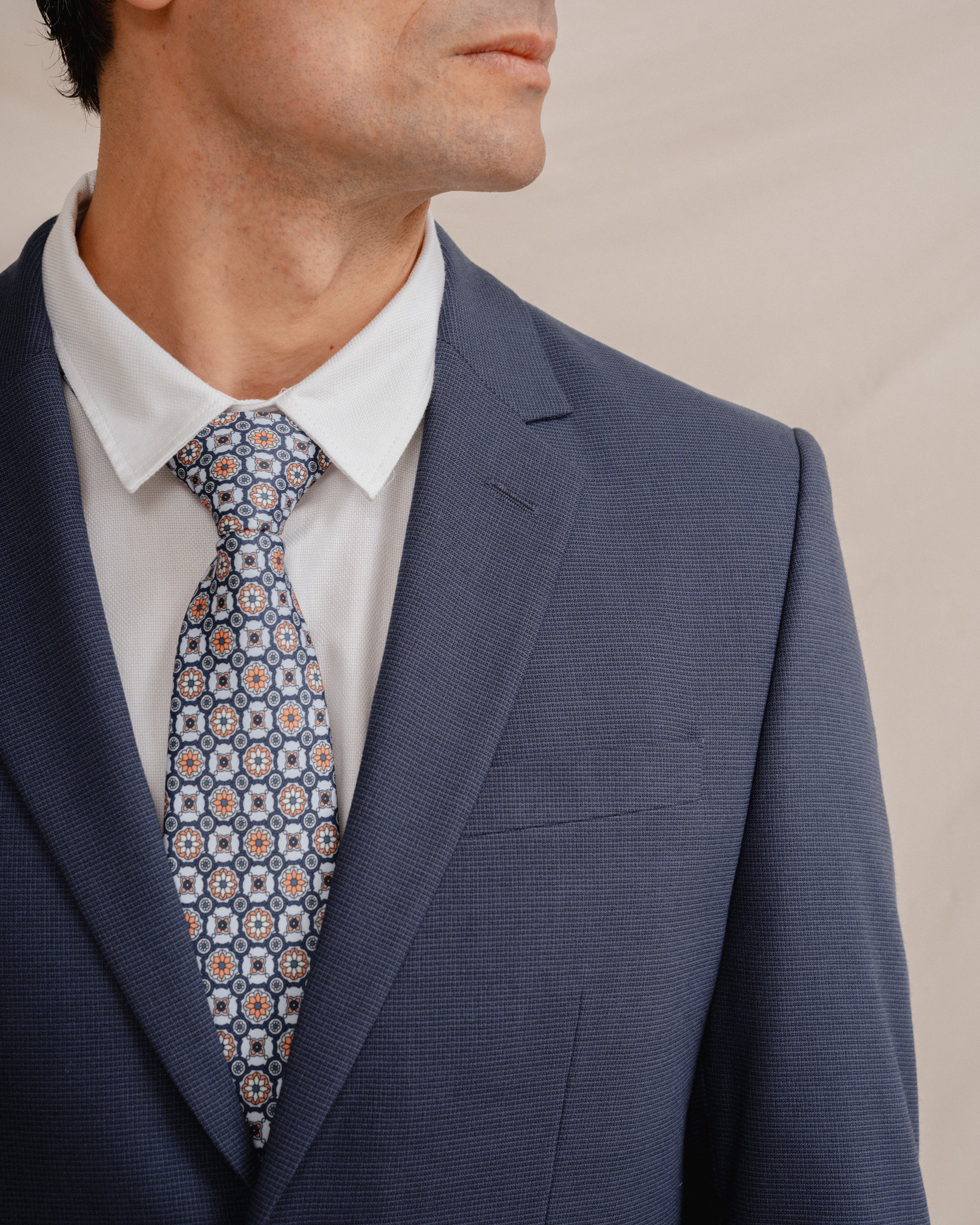 AMERICANA TRAJE ESTRUCTURA AZUL