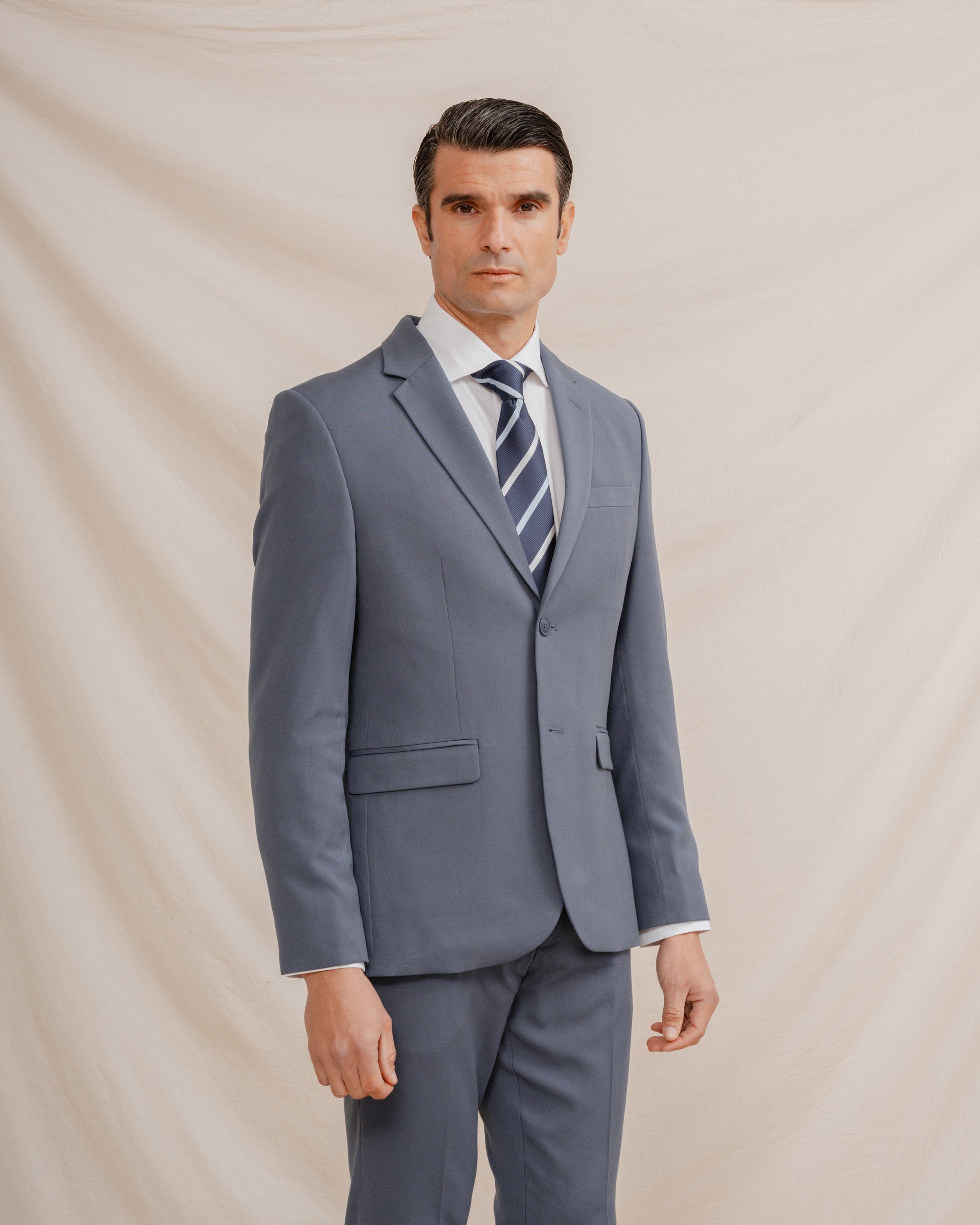 AMERICANA TRAJE CELESTE