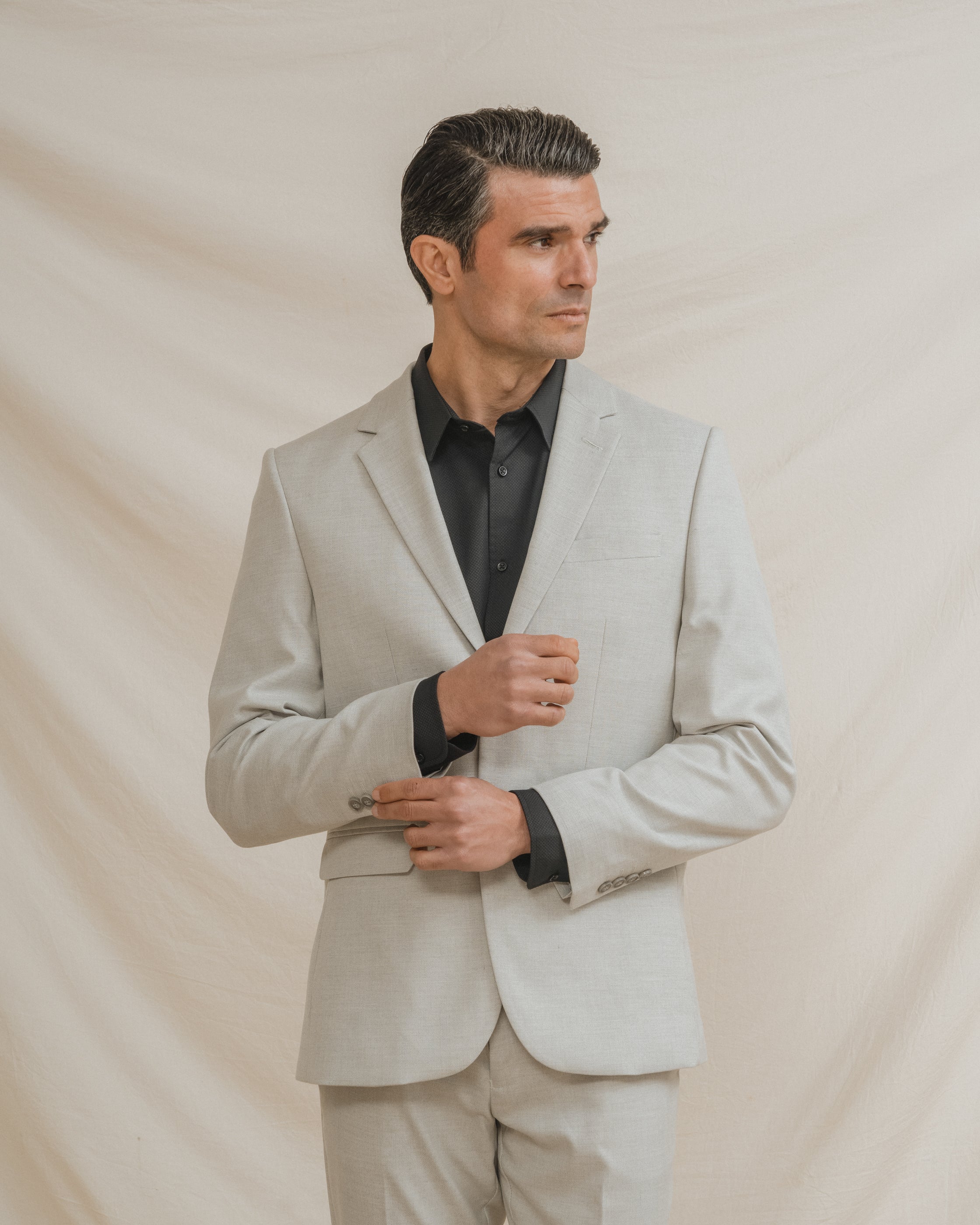 AMERICANA TRAJE GRÍS