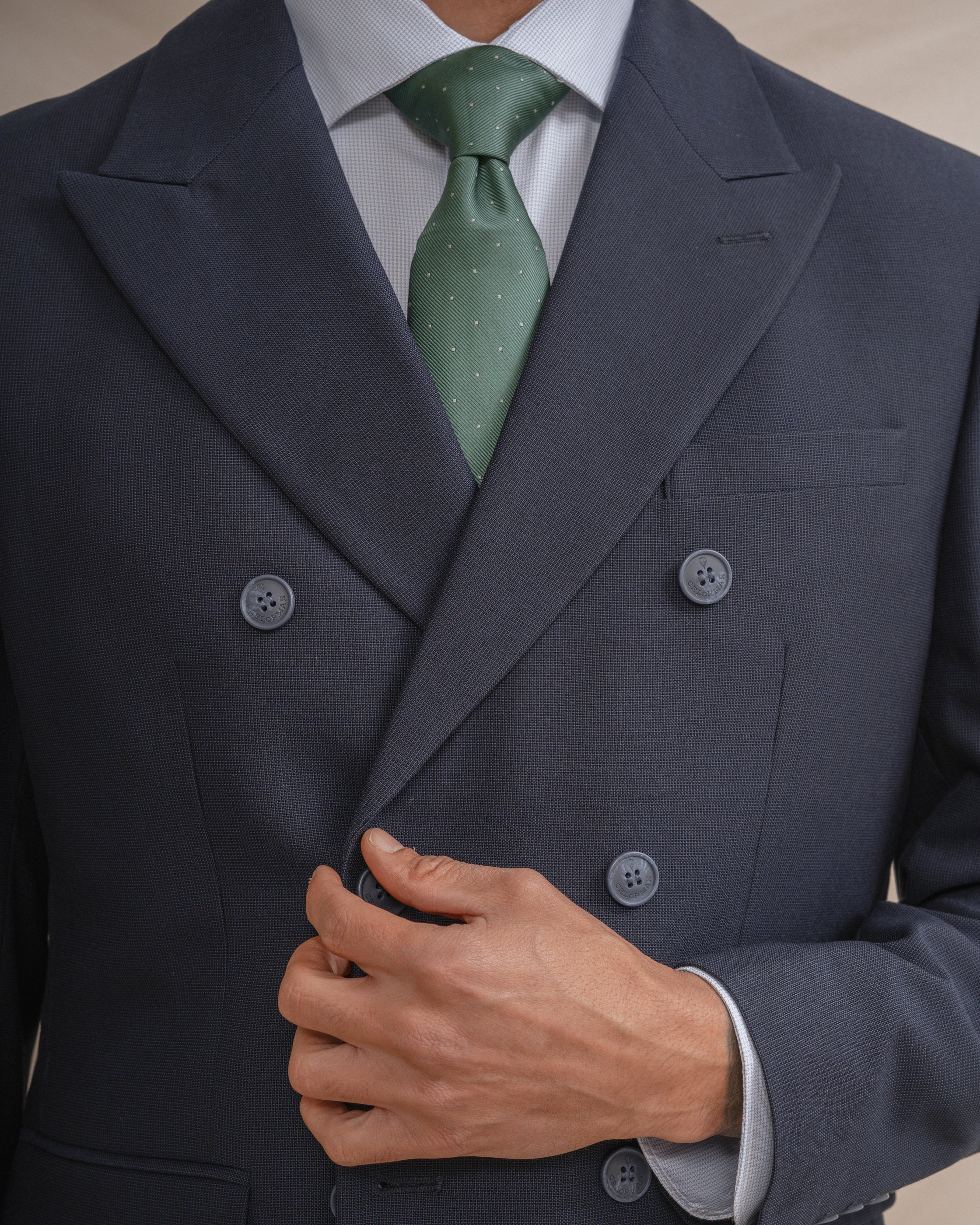 CHAQUETA CRUZADA TRAJE AZUL