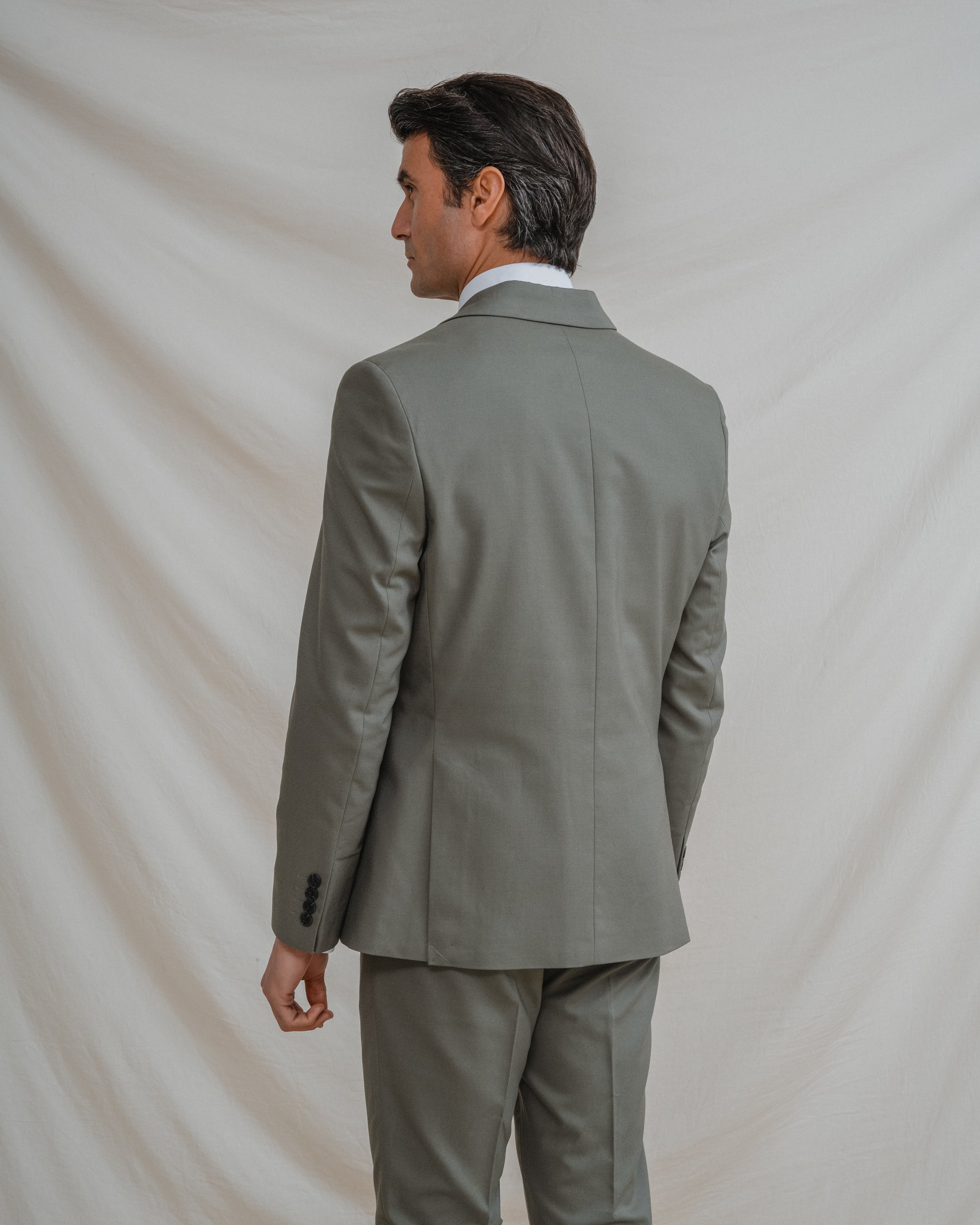 CHAQUETA CRUZADA TRAJE VERDE