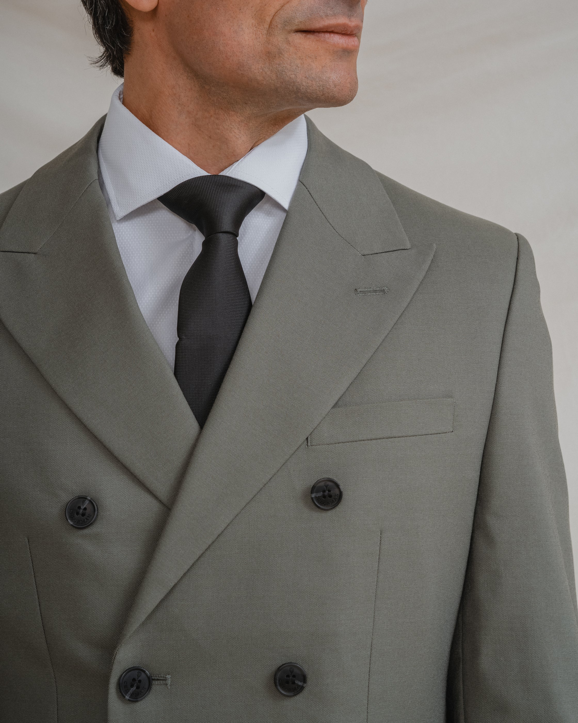 CHAQUETA CRUZADA TRAJE VERDE